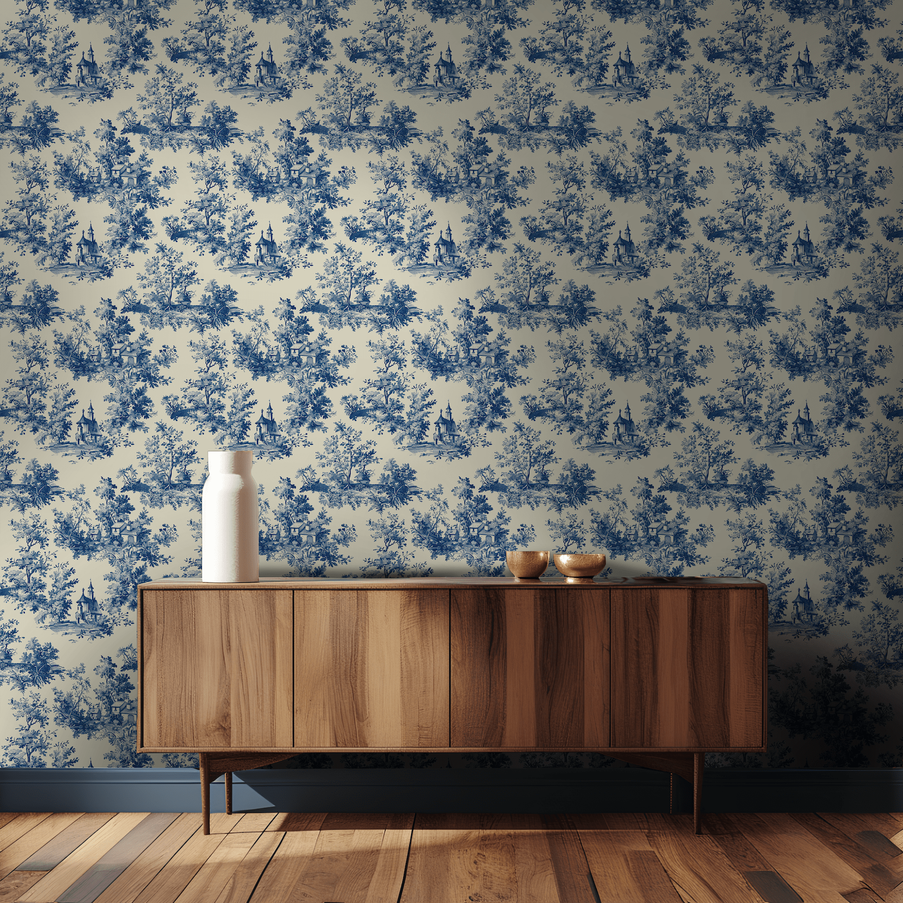 Roman Wallpaper - Benton Lane Home - Painted Paper