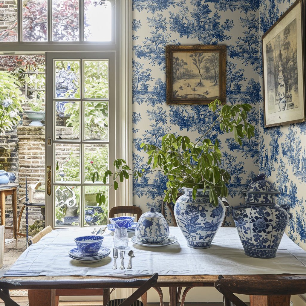 Roman Wallpaper - Benton Lane Home - Painted Paper