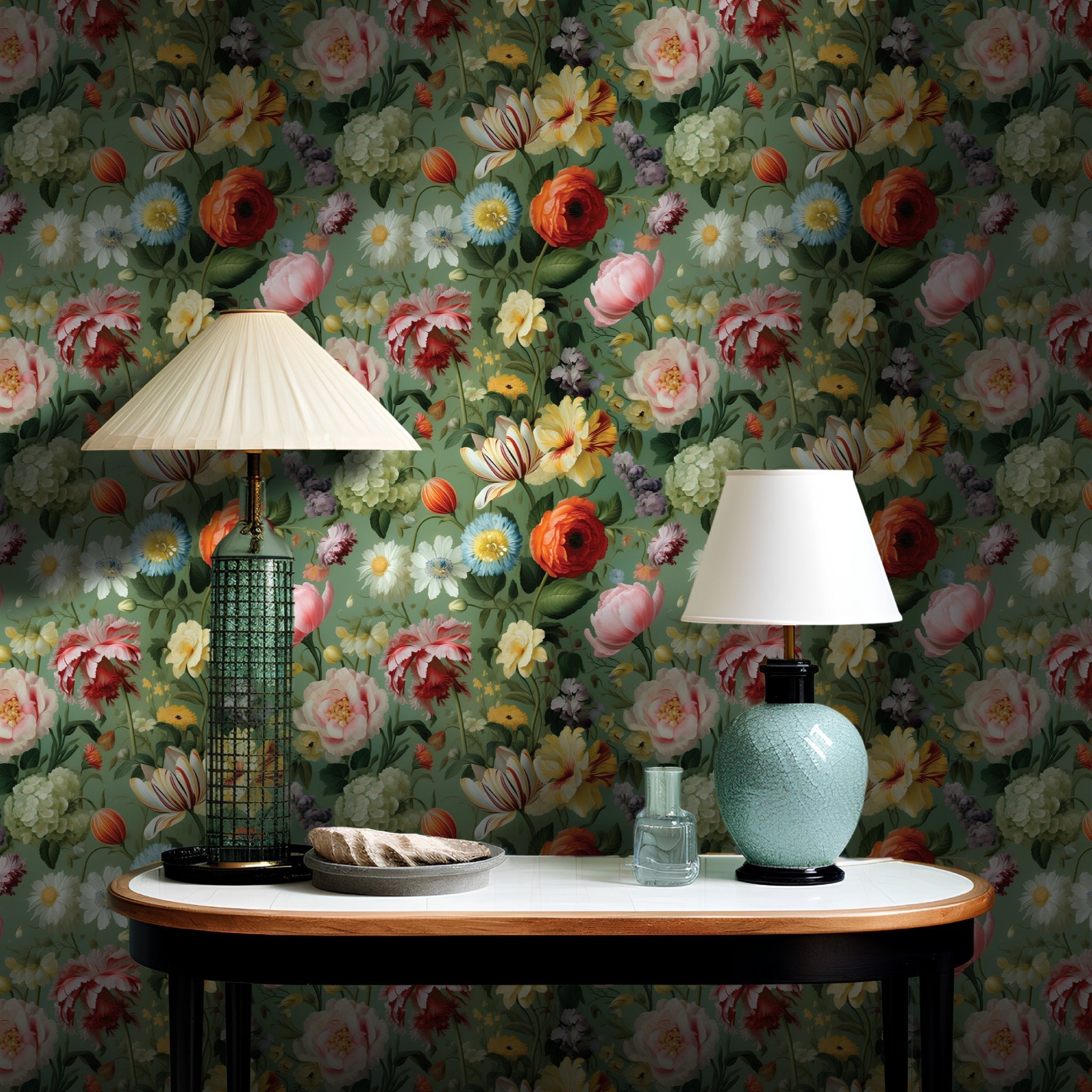 Romilly Floral Wallpaper - Benton Lane Home - Painted Paper