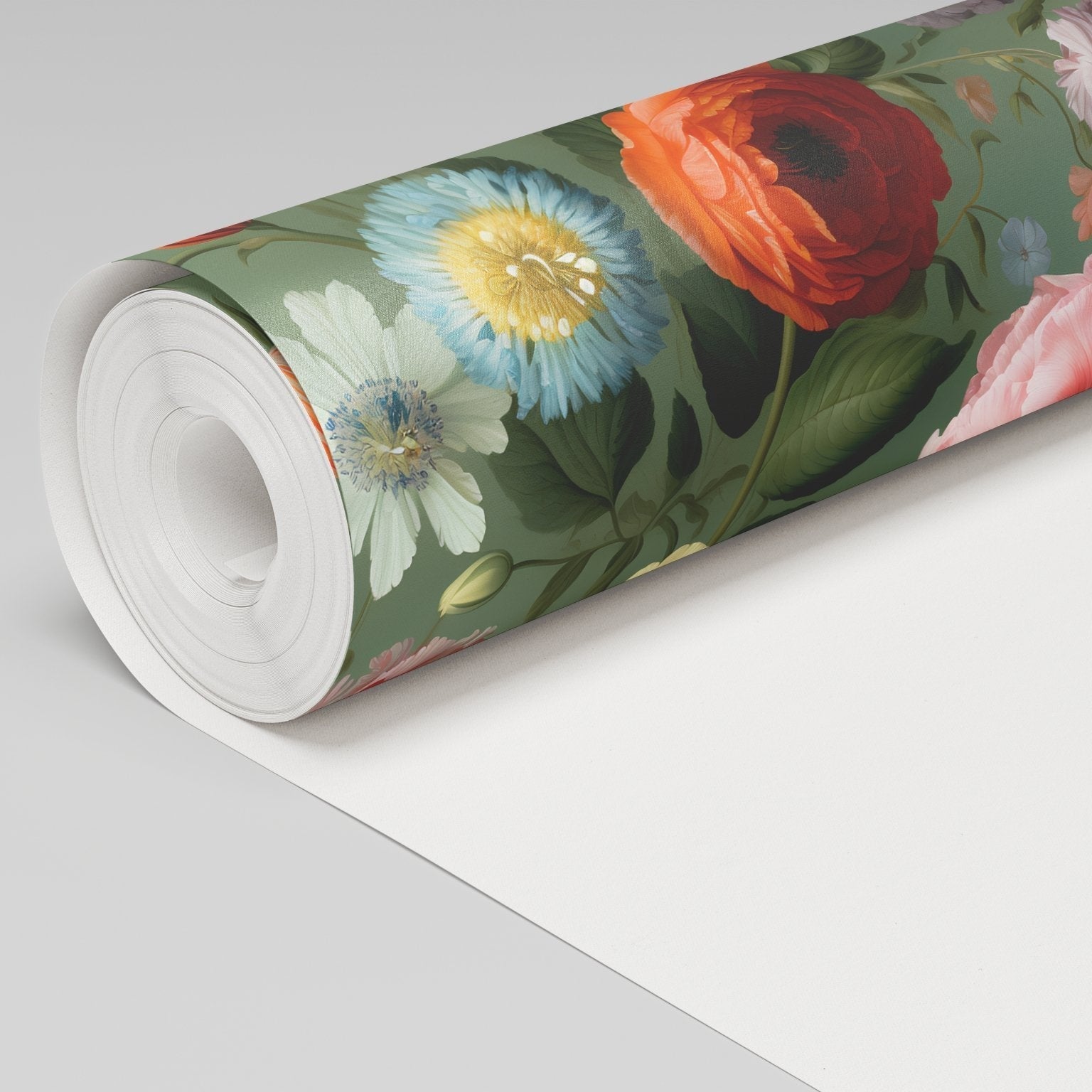 Romilly Floral Wallpaper - Benton Lane Home - Painted Paper