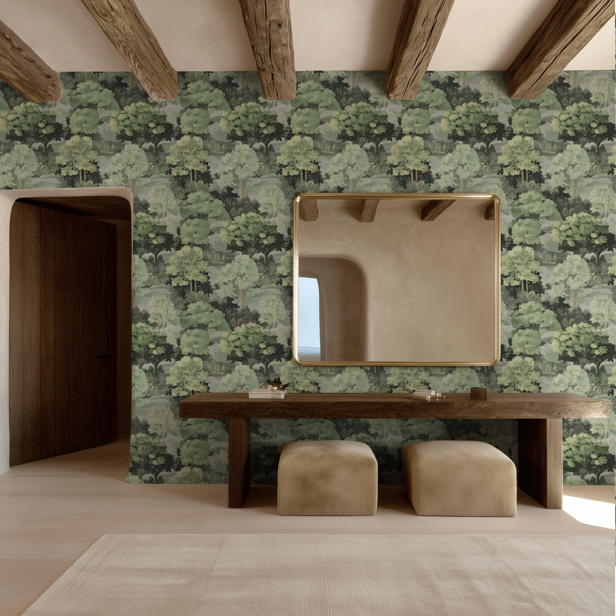 Ronald Wallpaper - Benton Lane Home - Painted Paper
