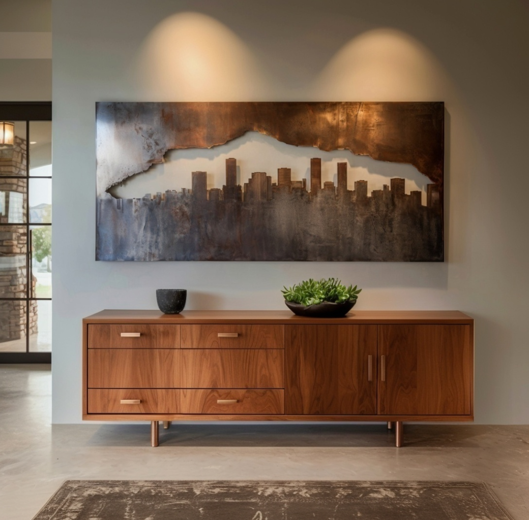 The Denver Skyline - Metal Wall Art