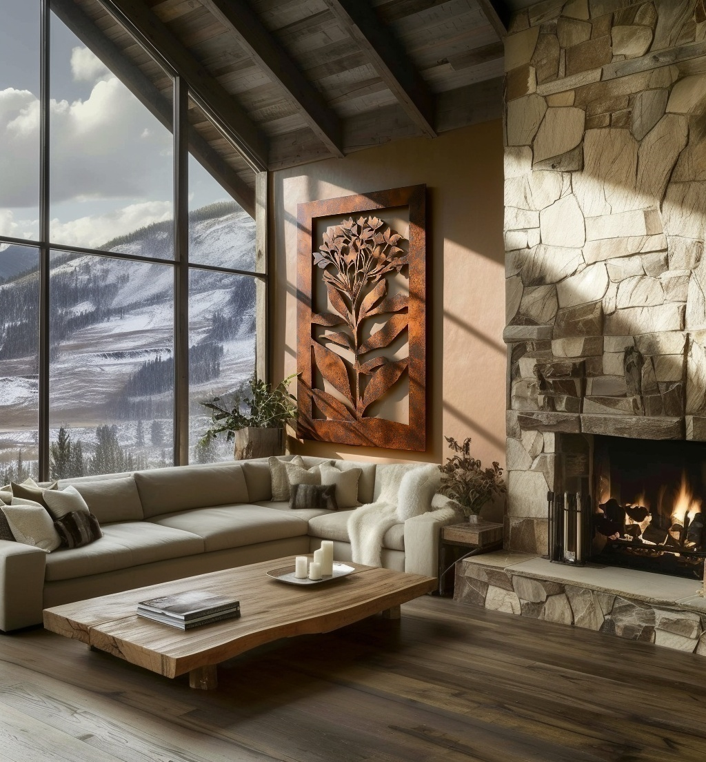 The Lilac - Metal Wall Art