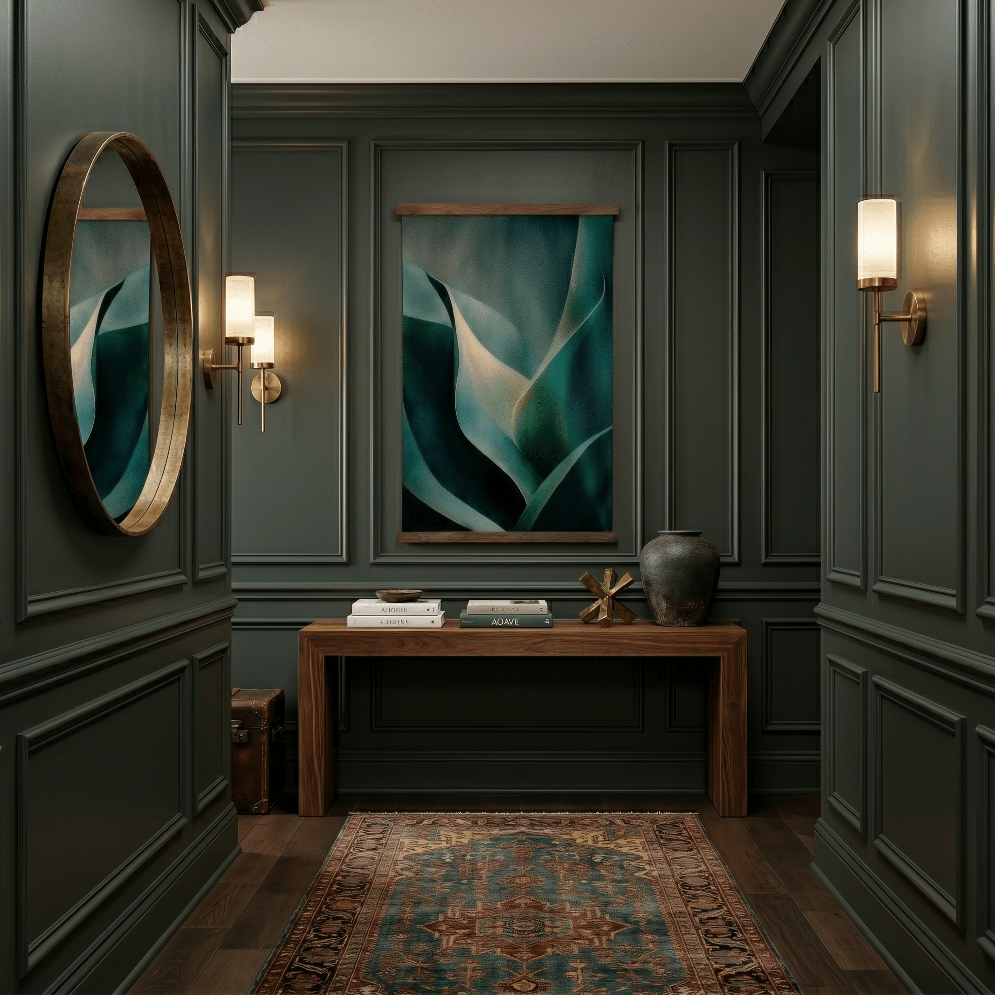 Rooted Forms - Tapestry - Painted Paper