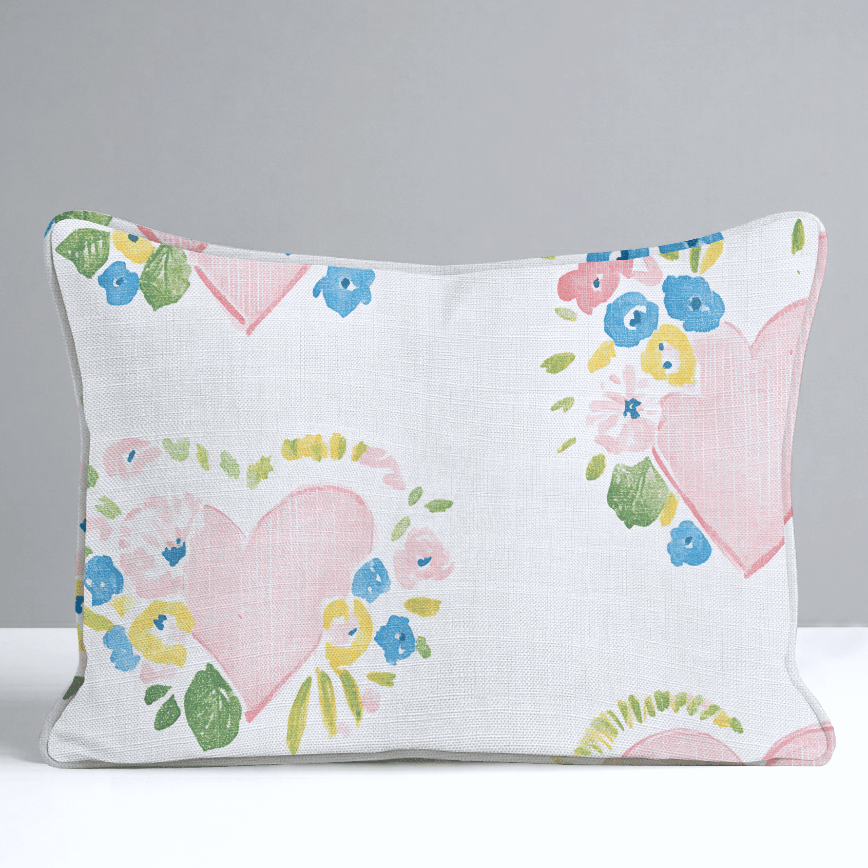 Rosabella Hearts Throw Pillow - Benton Lane Home - Lemon Park