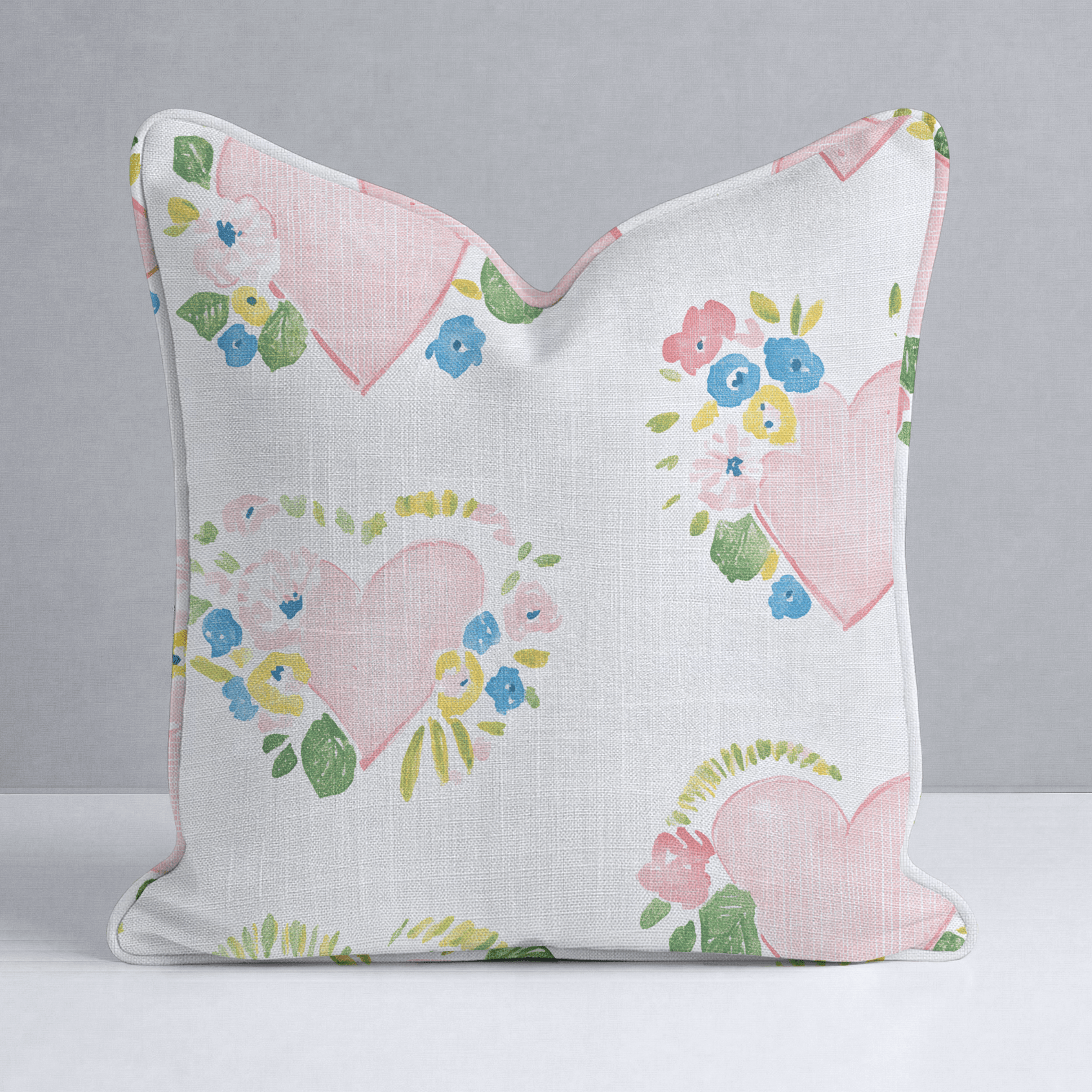 Rosabella Hearts Throw Pillow - Lemon Park
