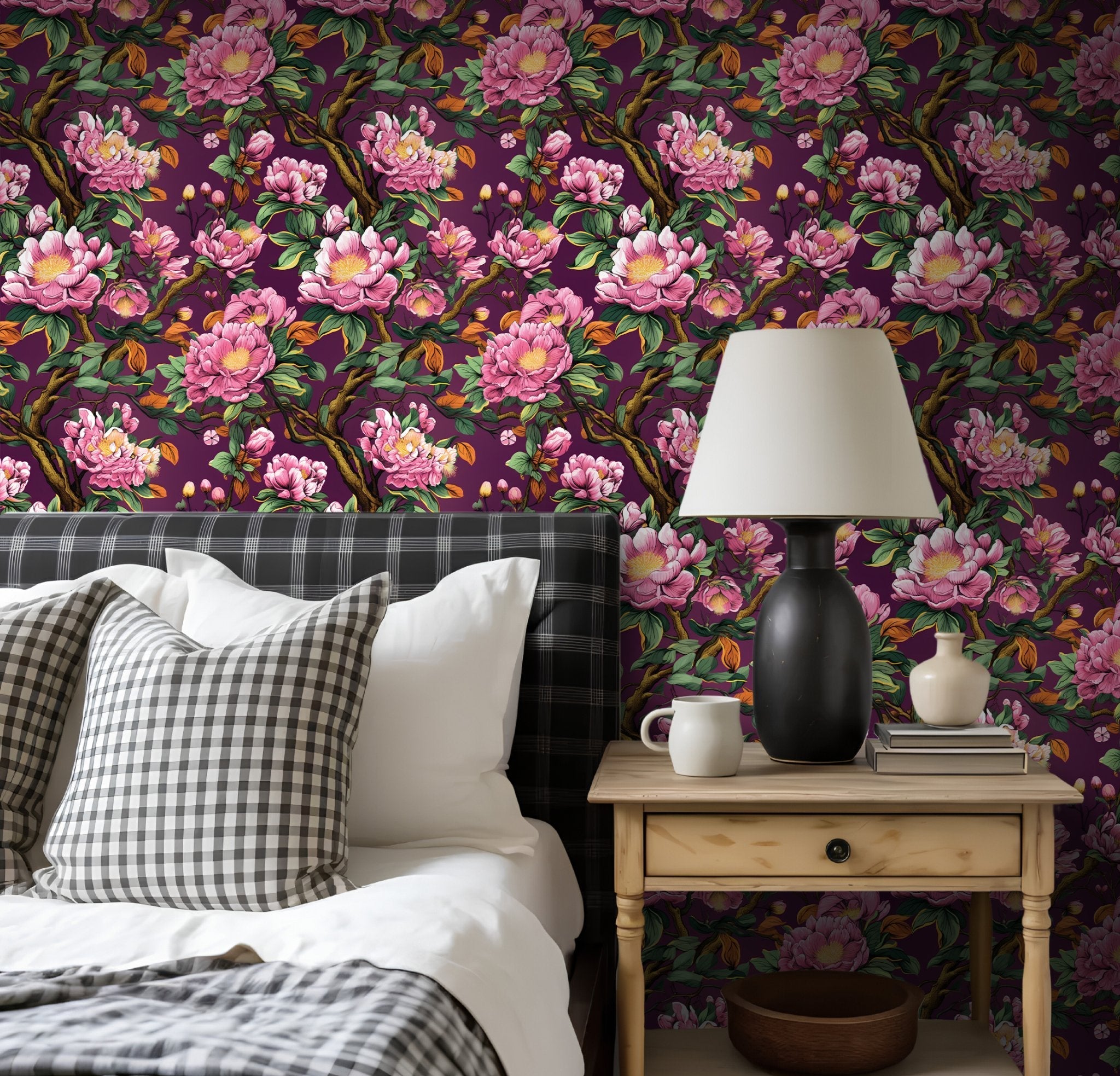 Rosabelle Bloom Wallpaper - Benton Lane Home - Painted Paper