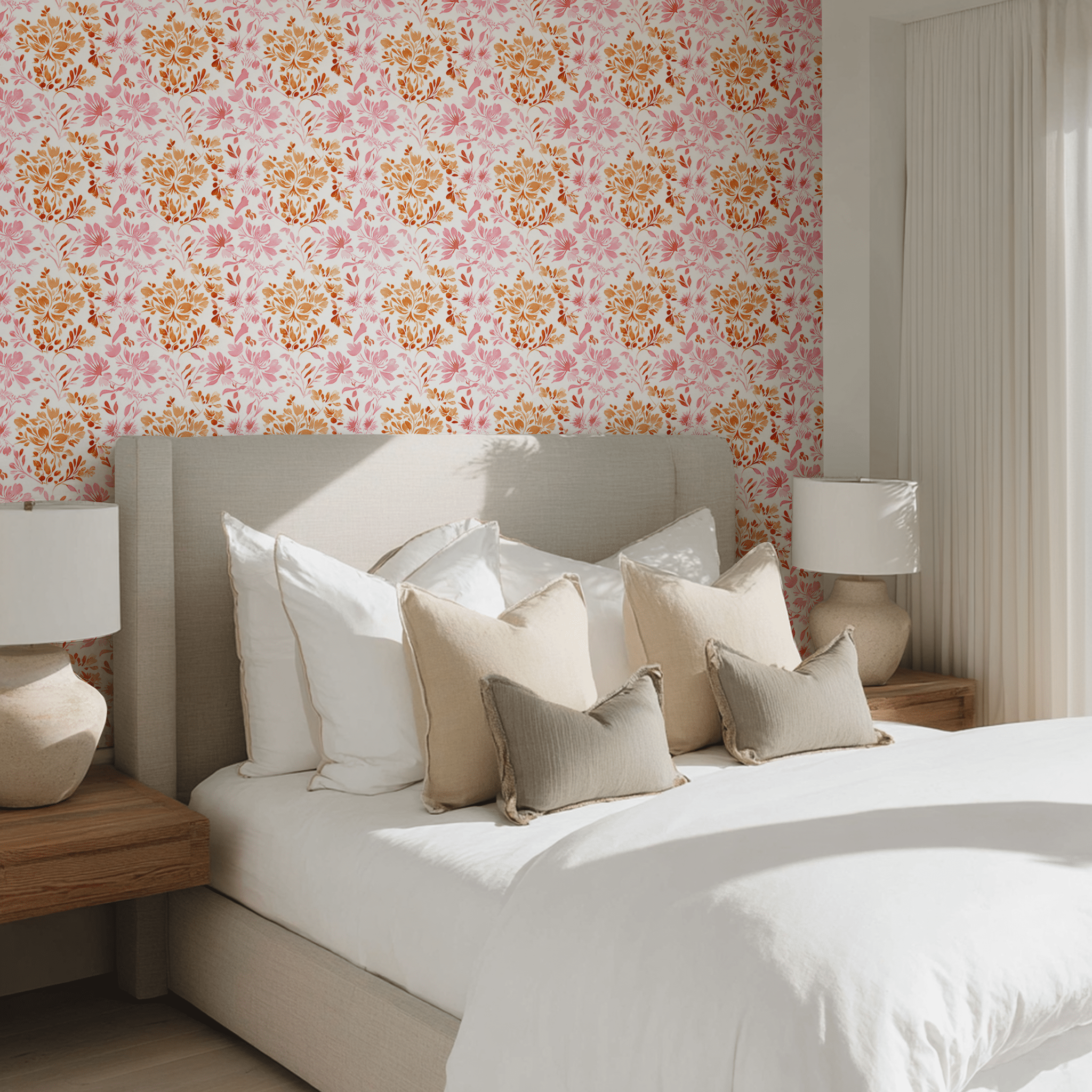 Rosas Wallpaper - Painted Paper