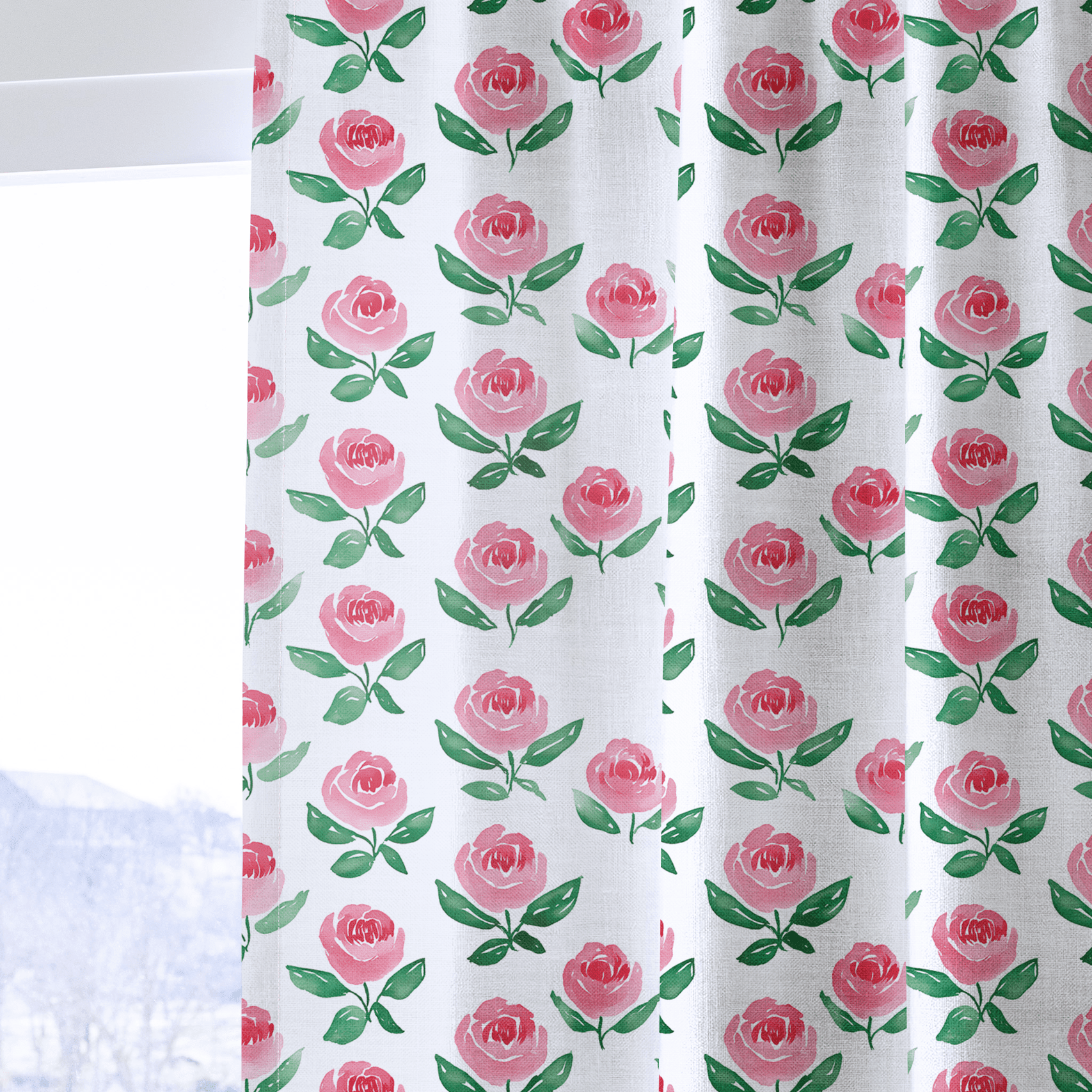 Rosé All Day - Drapery - Benton Lane Home - Lemon Park