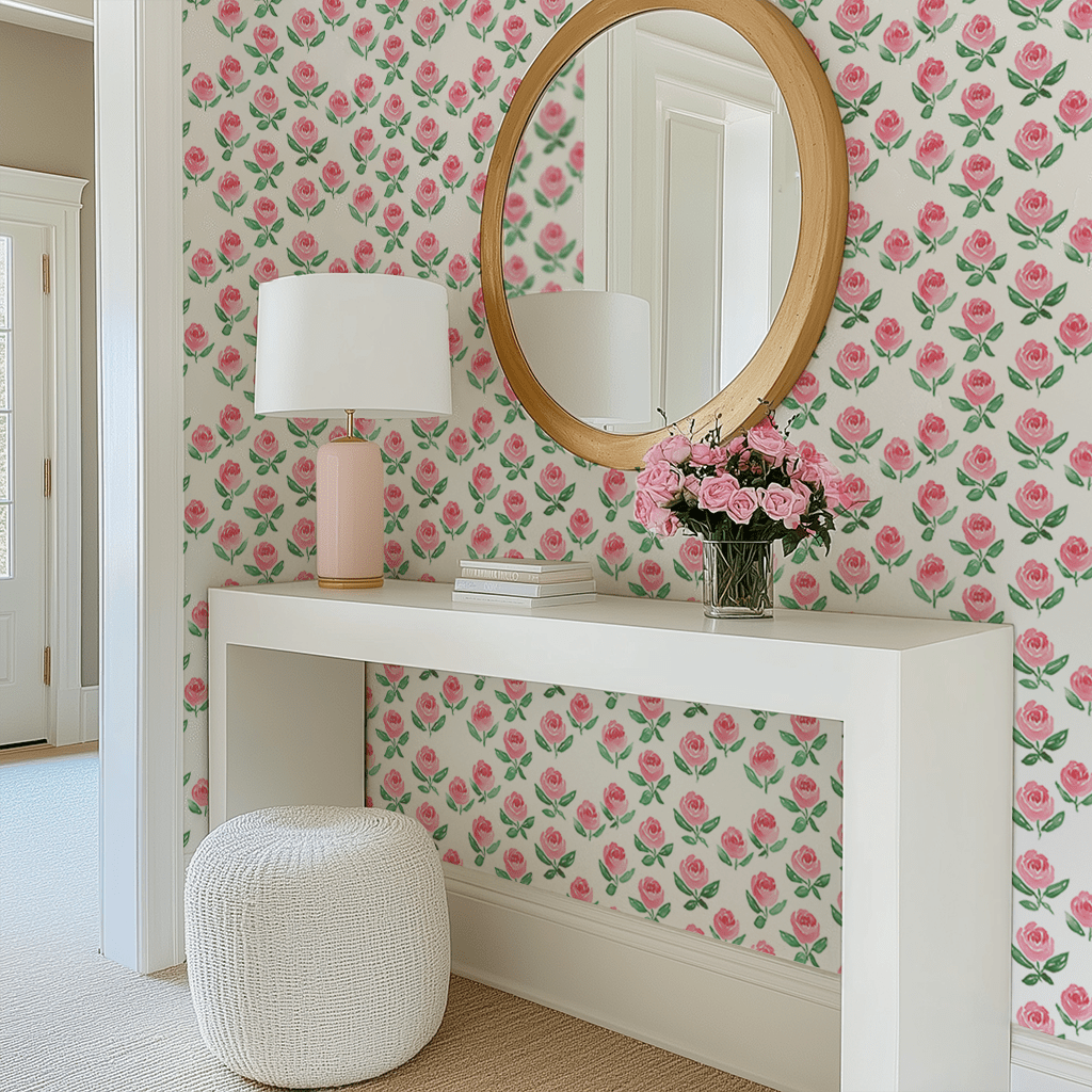 Rosé All Day Wallpaper - Benton Lane Home - Lemon Park