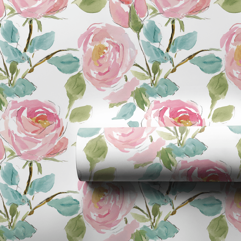 Rosé Bloom - Wrapping Paper - Benton Lane Home - Lemon Park
