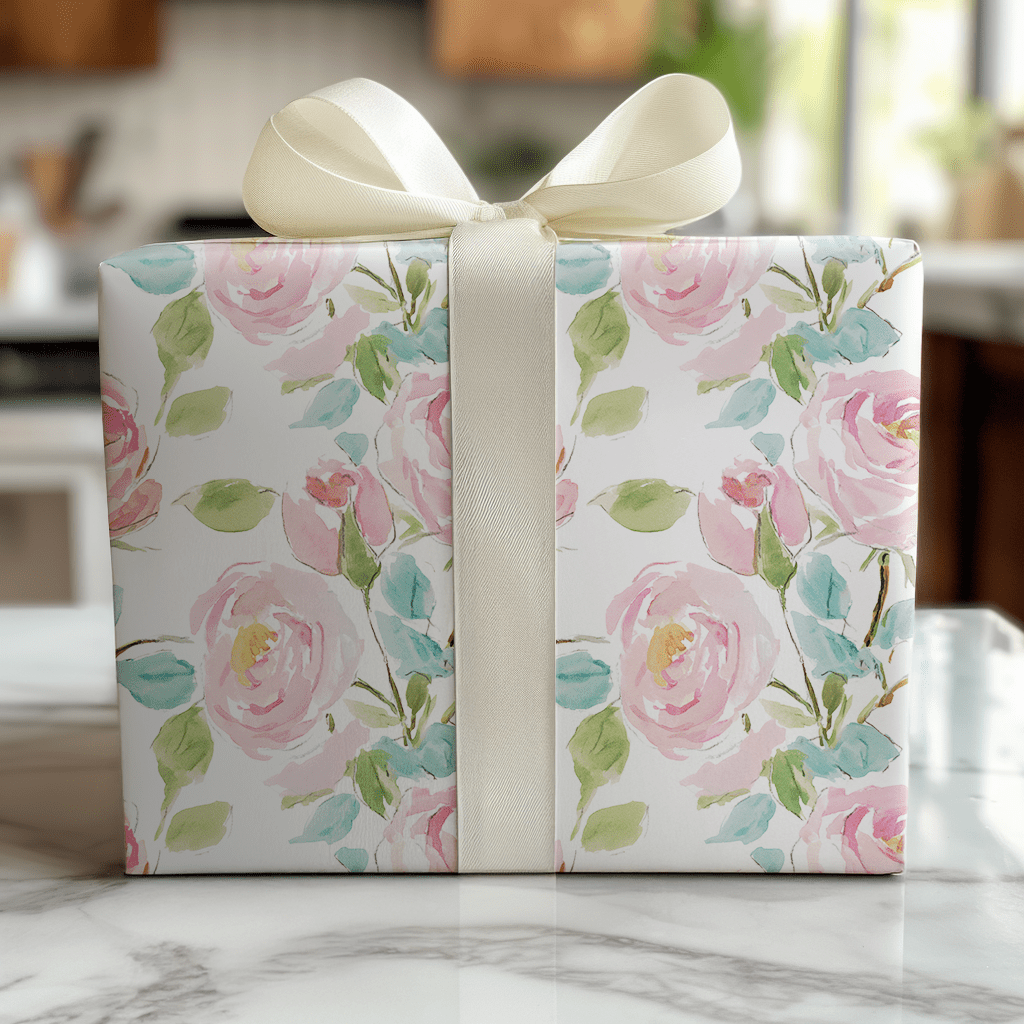 Rosé Bloom - Wrapping Paper - Benton Lane Home - Lemon Park