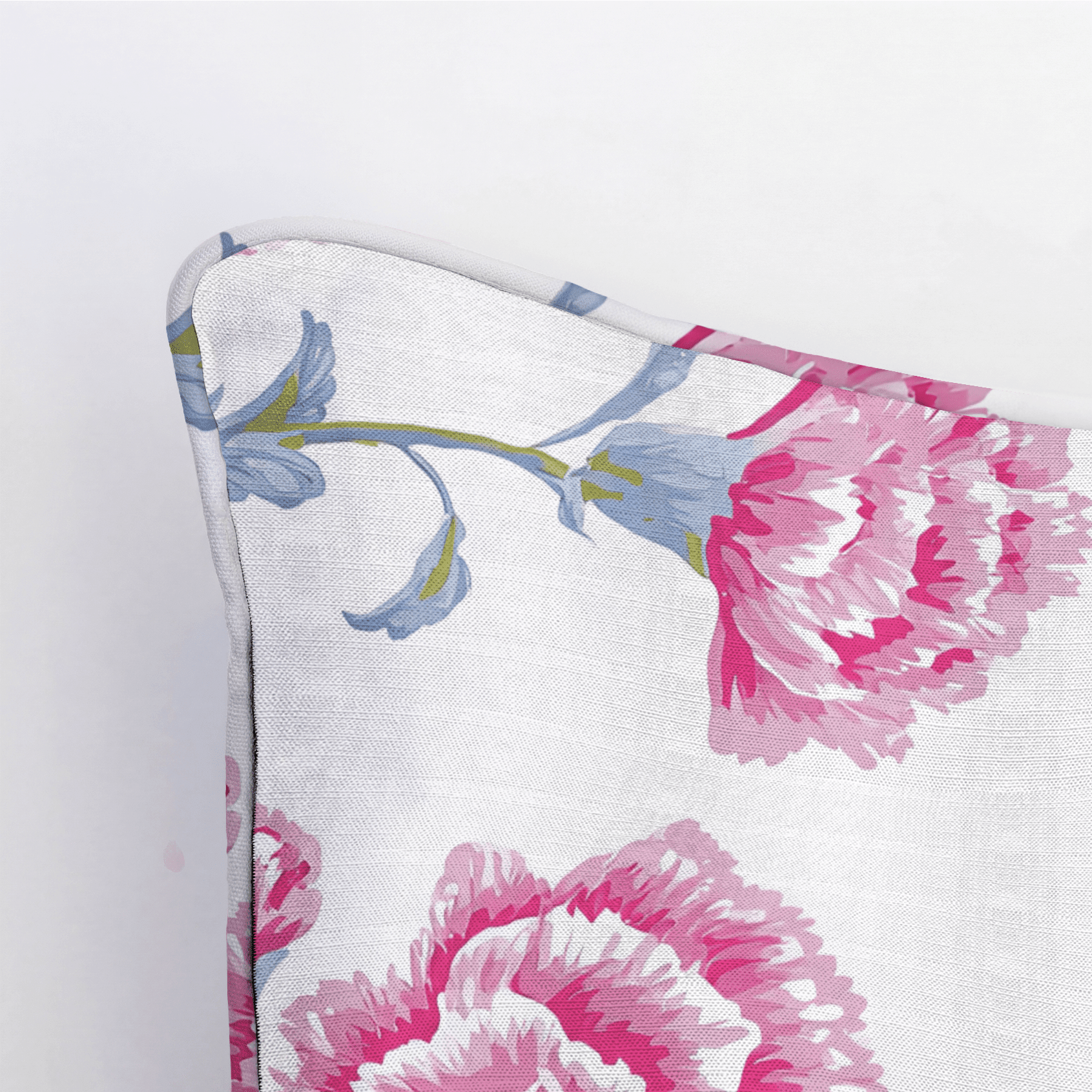 Rose Carnation Throw Pillow - Benton Lane Home - Lemon Park