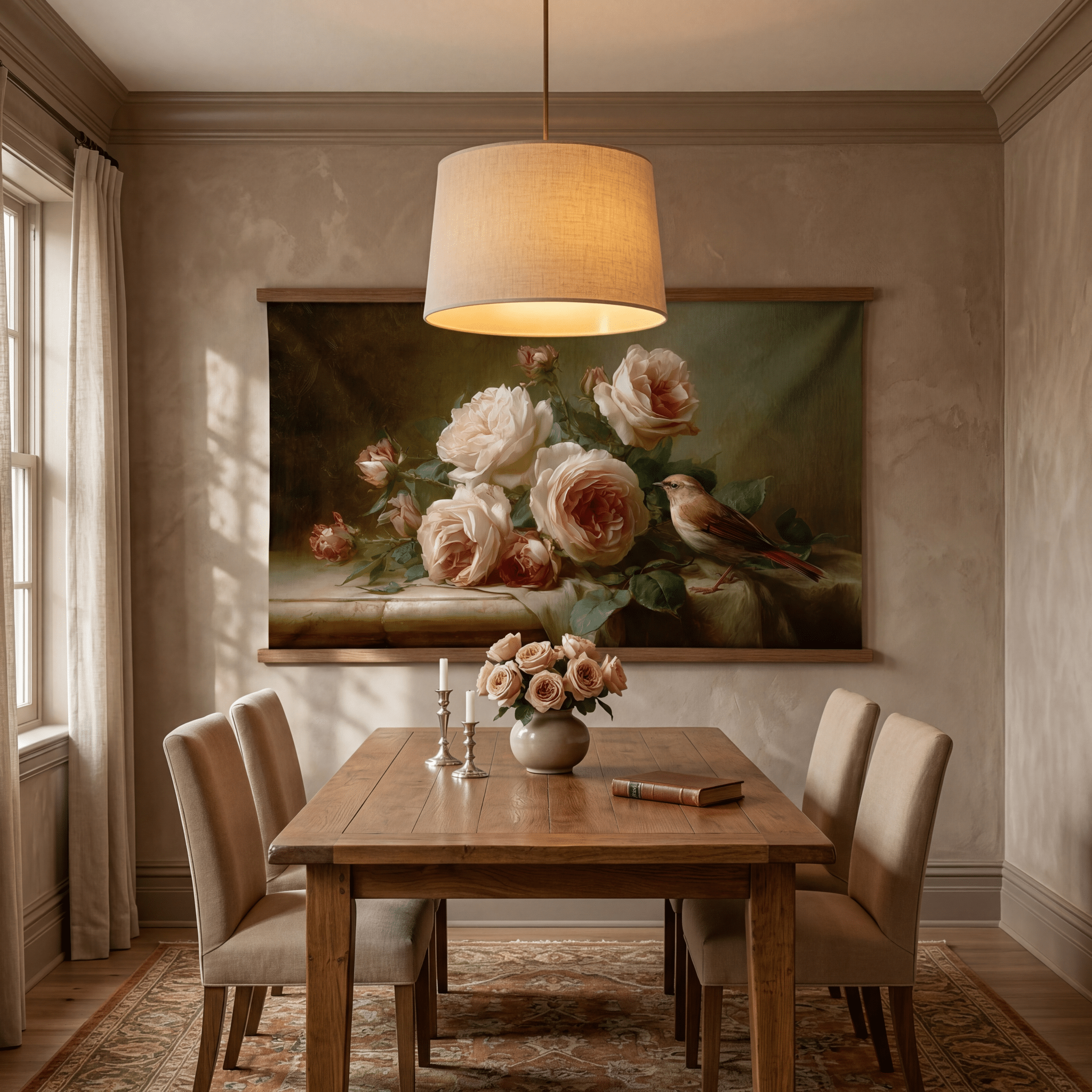 Rose & Wren - Tapestry - Painted Paper