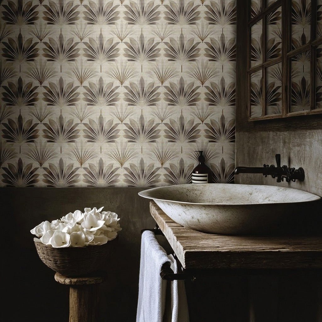 Rosemary Faux Grasscloth Wallpaper - Painted Paper