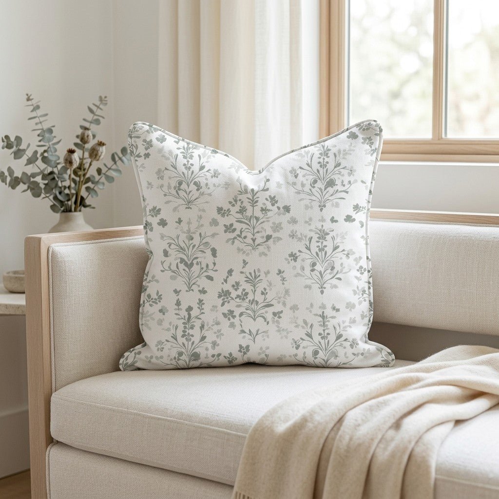 Rosemary's Garden Throw Pillow - Benton Lane Home - Lemon Park