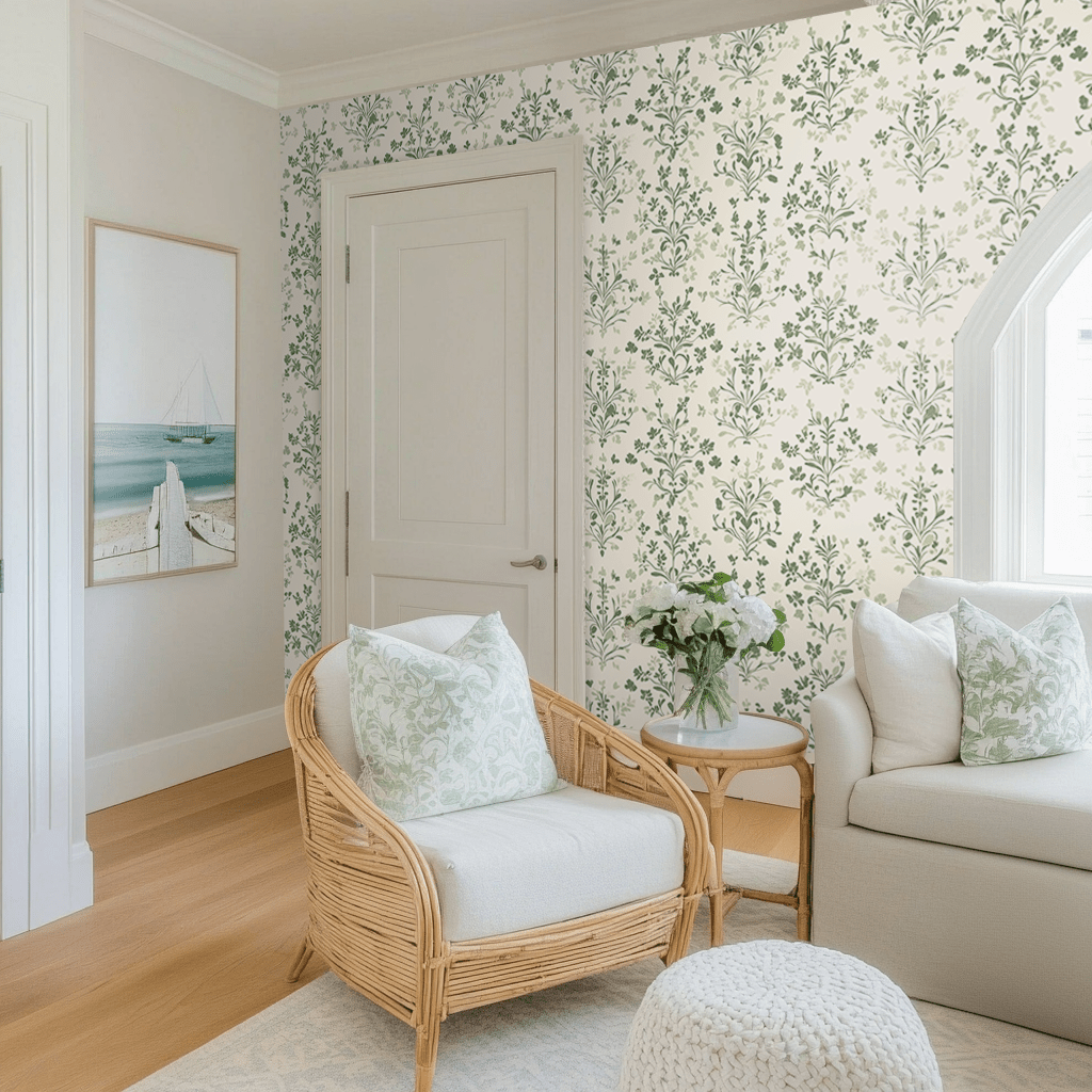 Rosemary's Garden Wallpaper - Benton Lane Home - Lemon Park