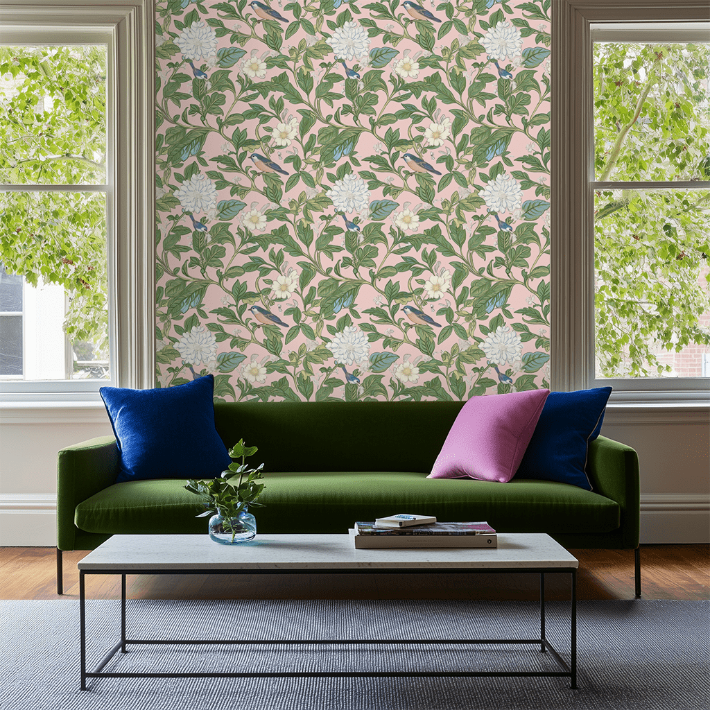 Rosemoor Canopy Wallpaper - Painted Paper