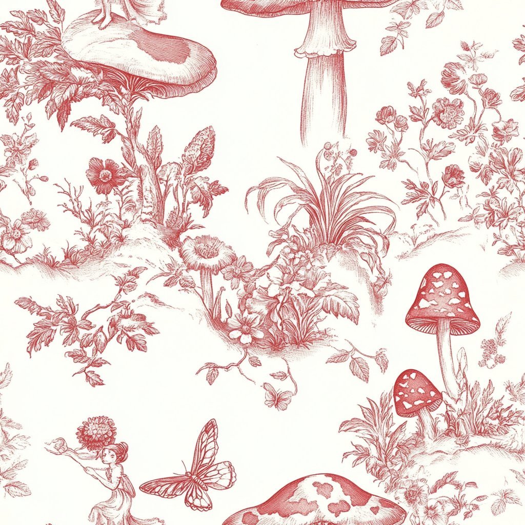 Rosewood Flora Wallpaper - Benton Lane Home - Painted Paper