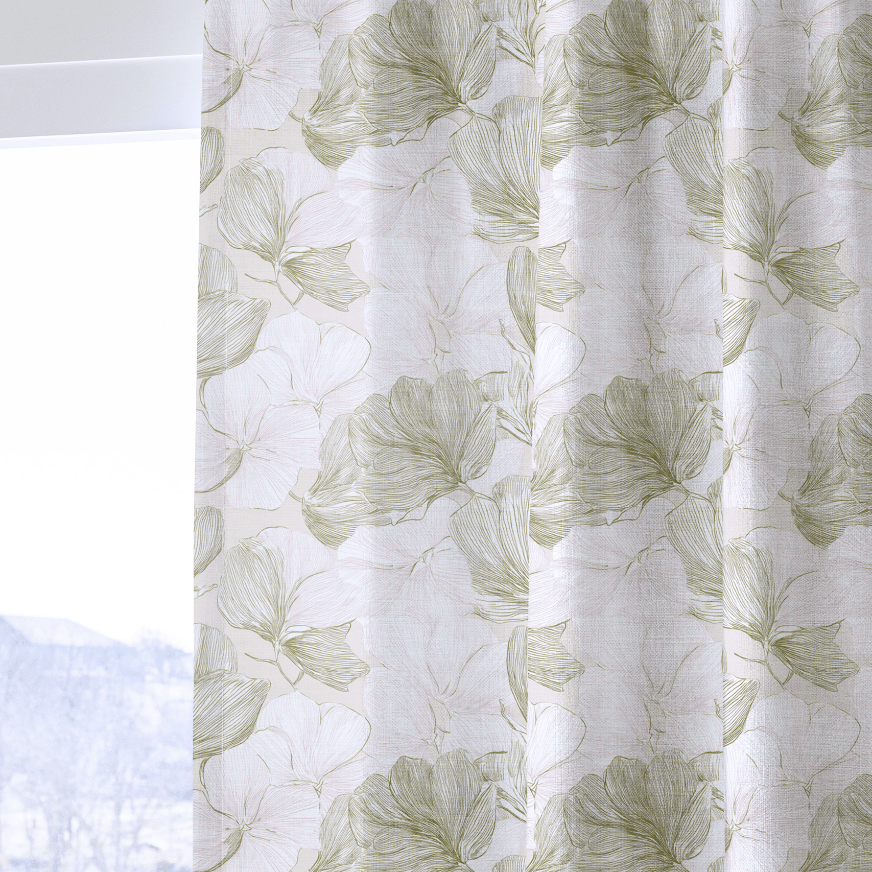 Rosy Air - Drapery - Benton Lane Home - Lemon Park