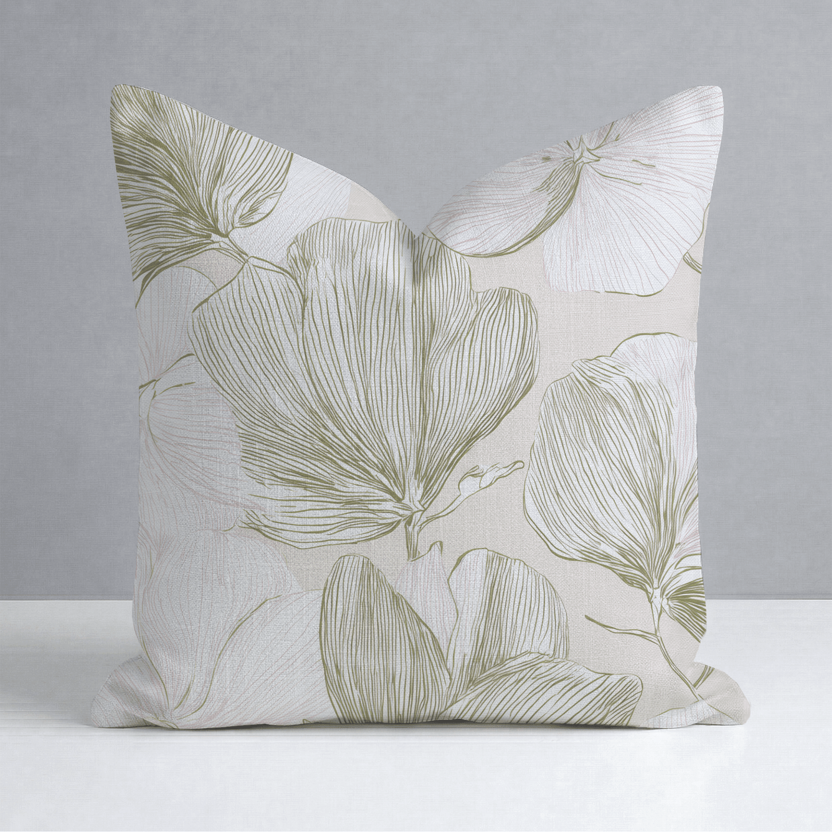 Rosy Air Throw Pillow - Benton Lane Home - Lemon Park