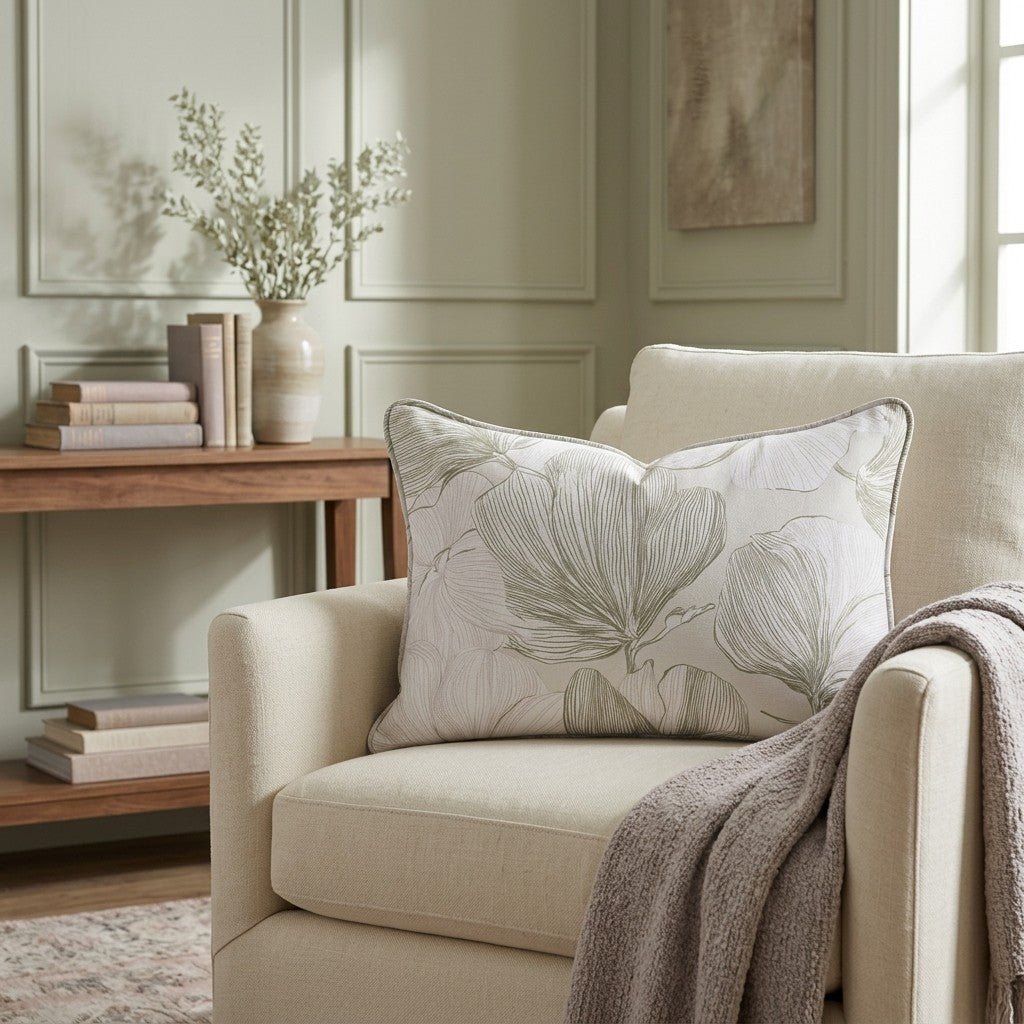 Rosy Air Throw Pillow - Benton Lane Home - Lemon Park