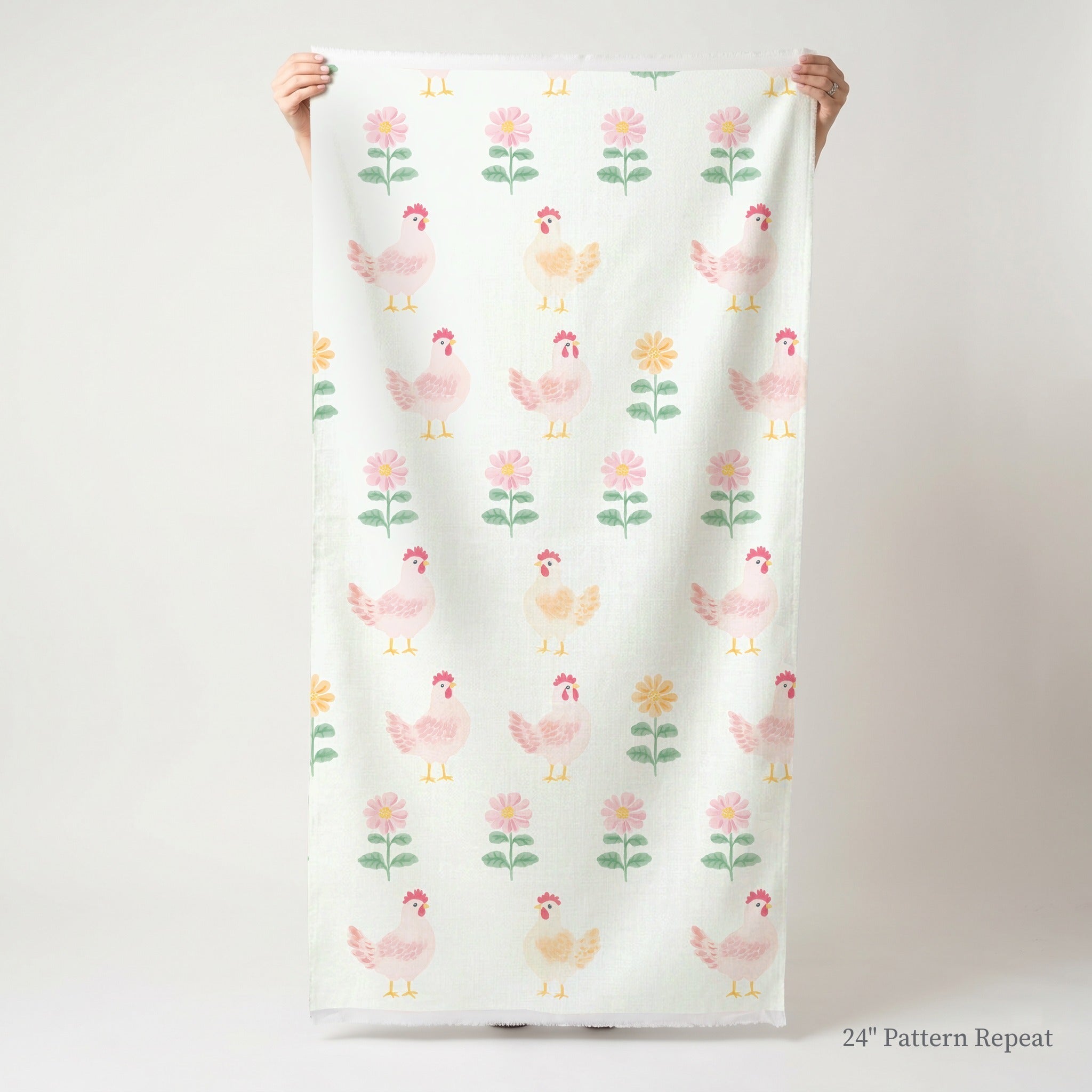 Rosy Roosters - Fabric - Benton Lane Home - Lemon Park