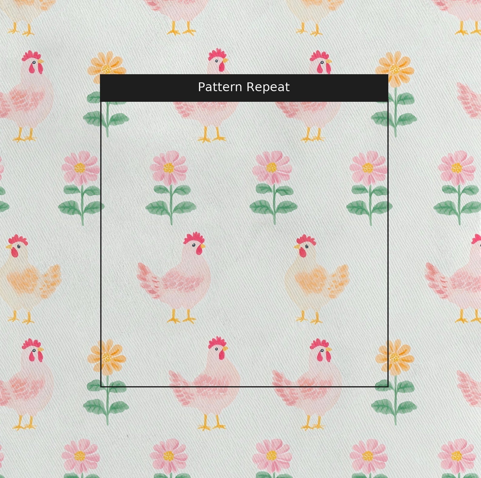 Rosy Roosters - Fabric - Benton Lane Home - Lemon Park