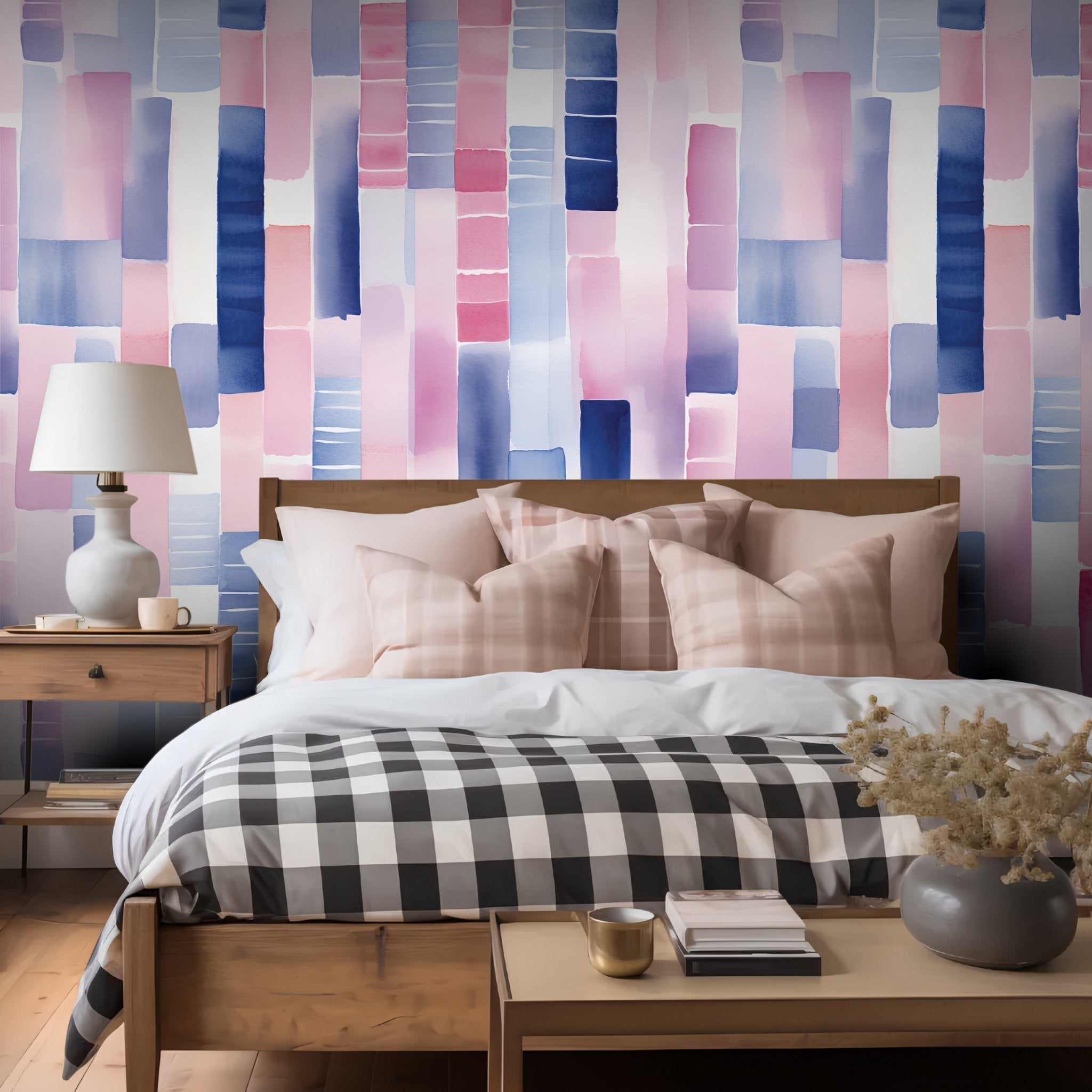 Rowena Abstract Wallpaper - Benton Lane Home - Painted Paper