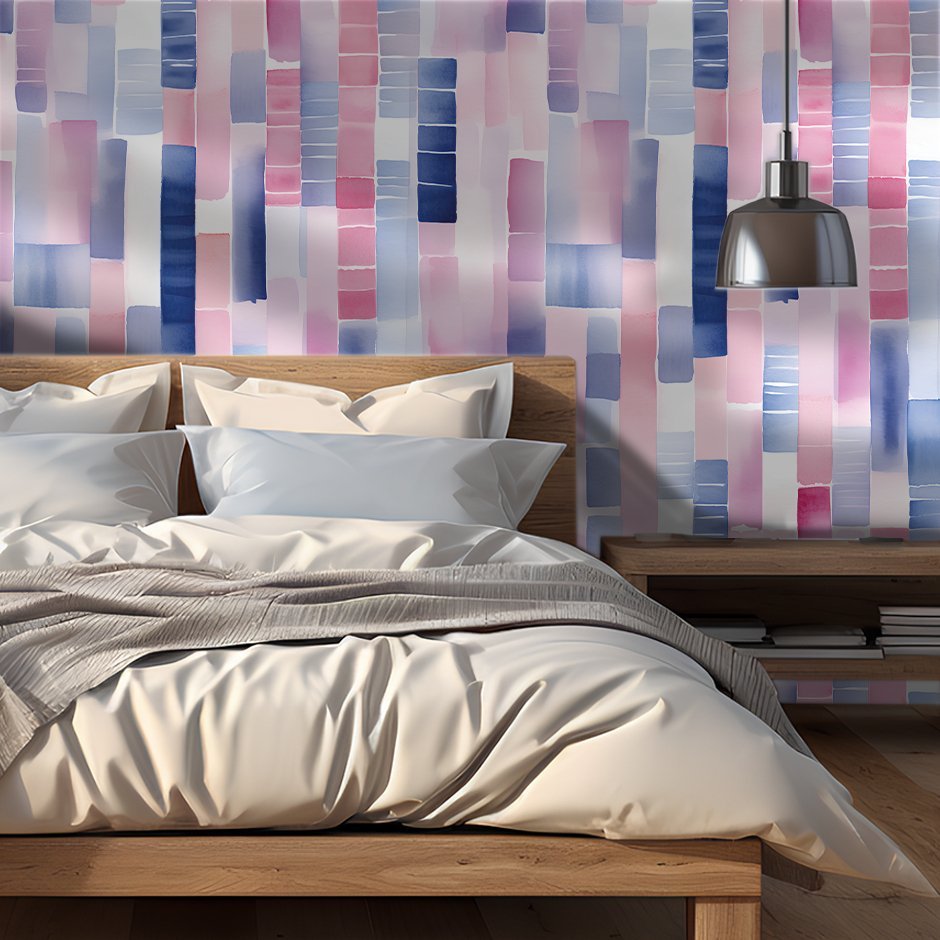 Rowena Abstract Wallpaper - Benton Lane Home - Painted Paper