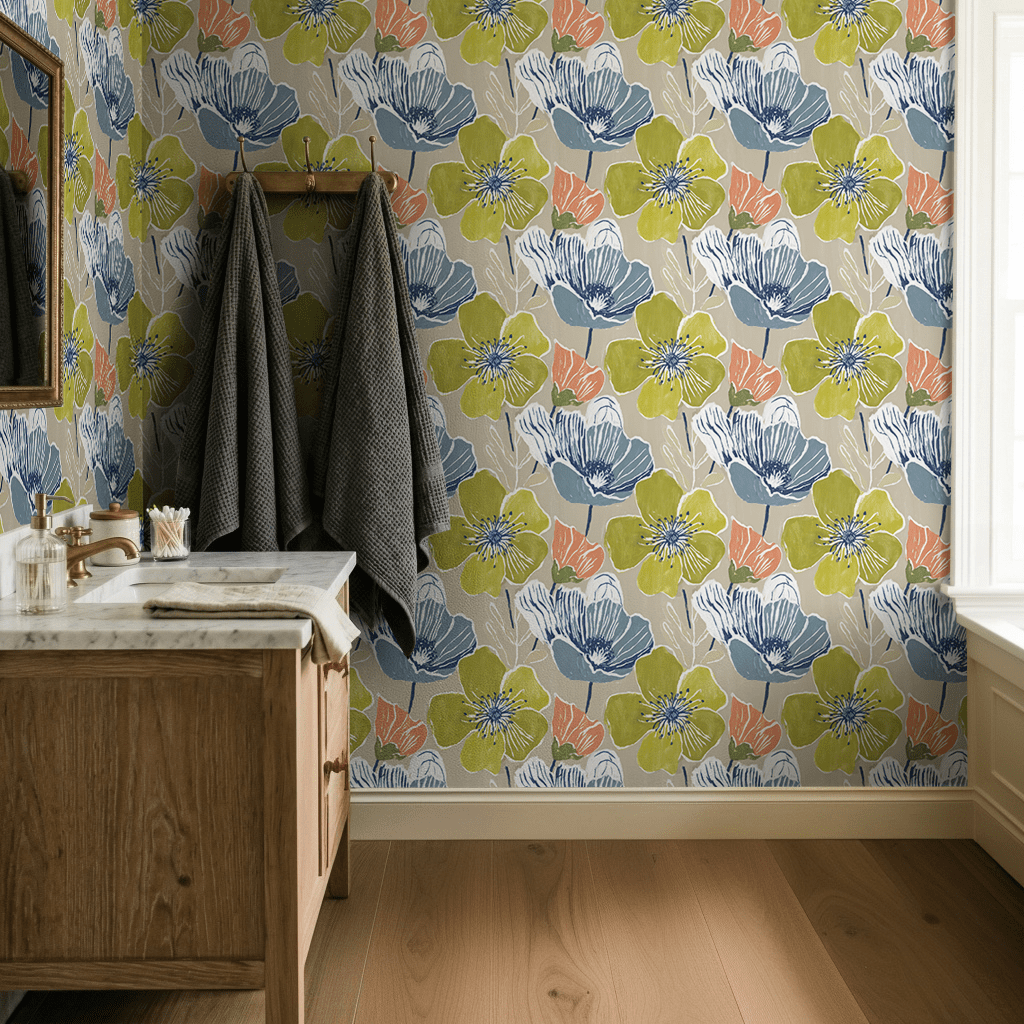 Rowena Wallpaper - Lemon Park