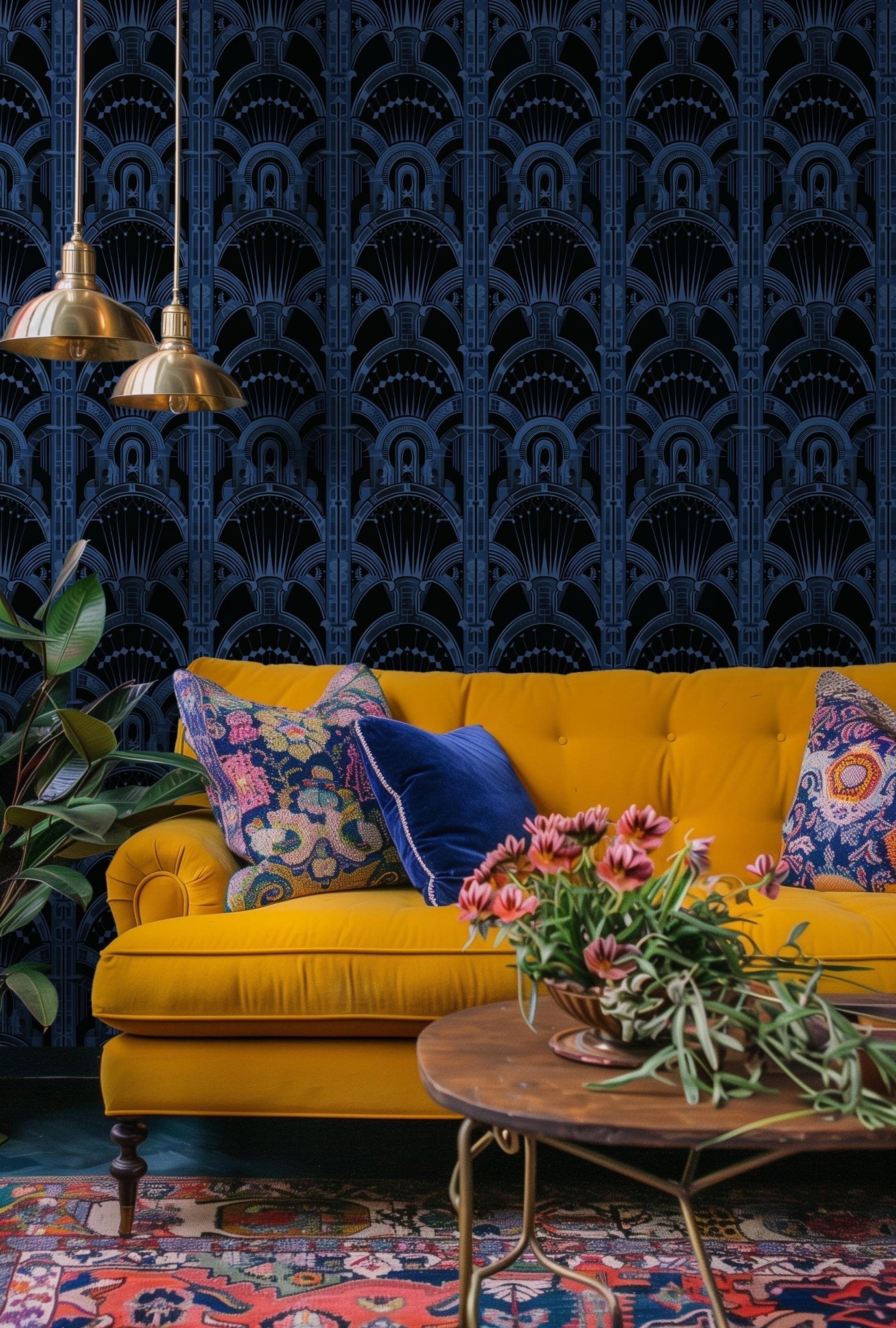 Royal Wallpaper - Benton Lane Home - Painted Paper