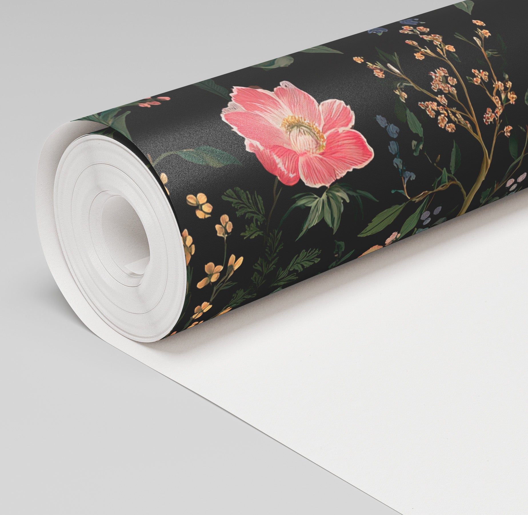 Ruby Petals Wallpaper - Benton Lane Home - Painted Paper