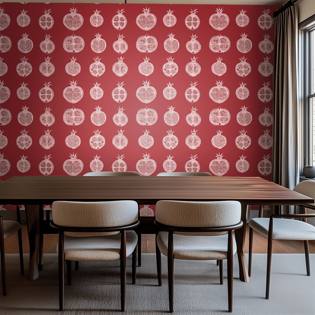 Ruby Rind Wallpaper - Painted Paper