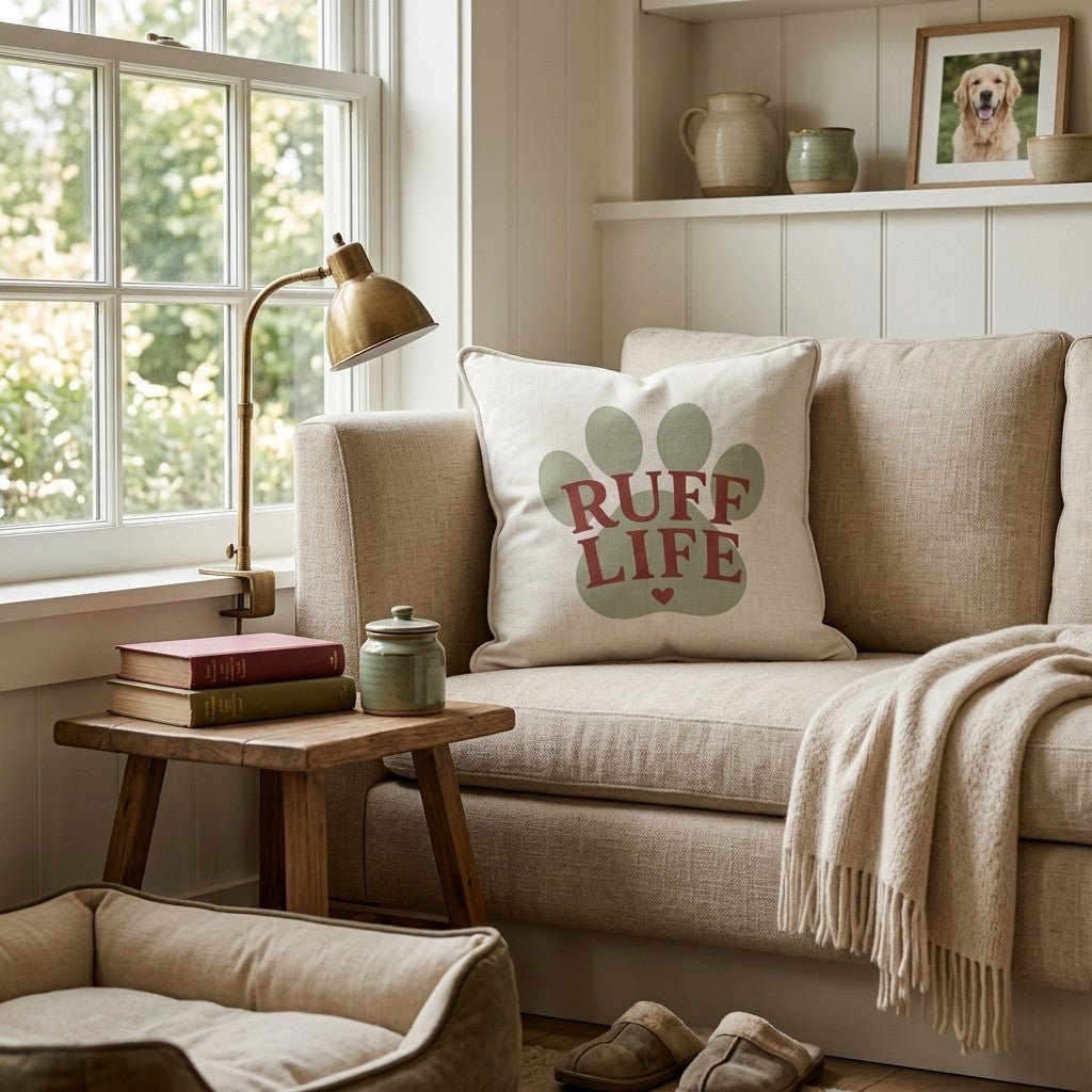 RUFF Life Throw Pillow - Benton Lane Home - Hillcroft Home