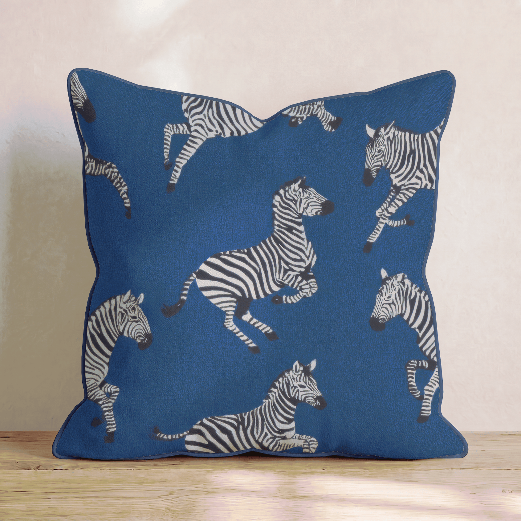 Running Zebras Throw Pillow - Benton Lane Home - Hillcroft Home