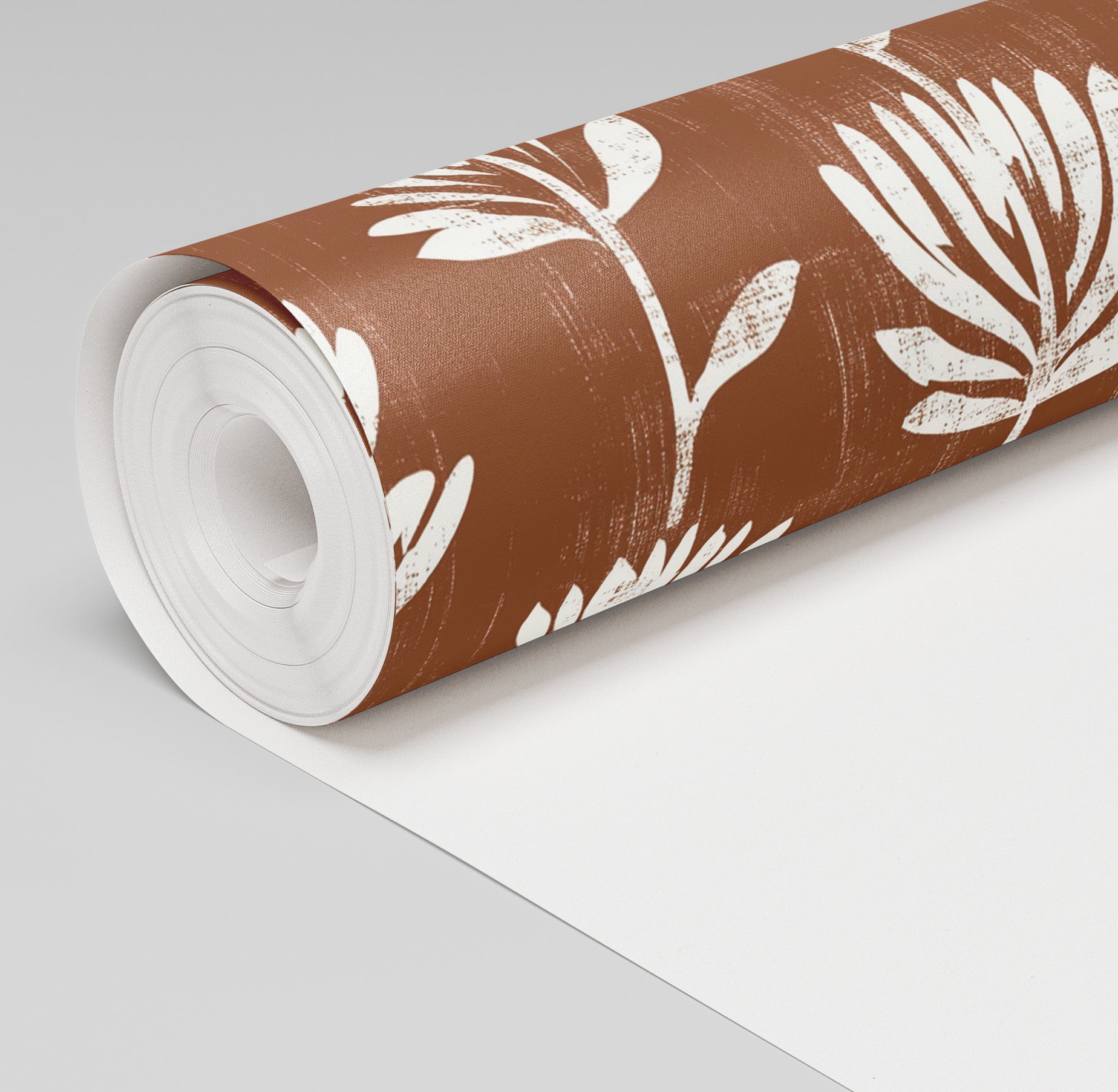 Rust Blossom Wallpaper - Benton Lane Home - Painted Paper