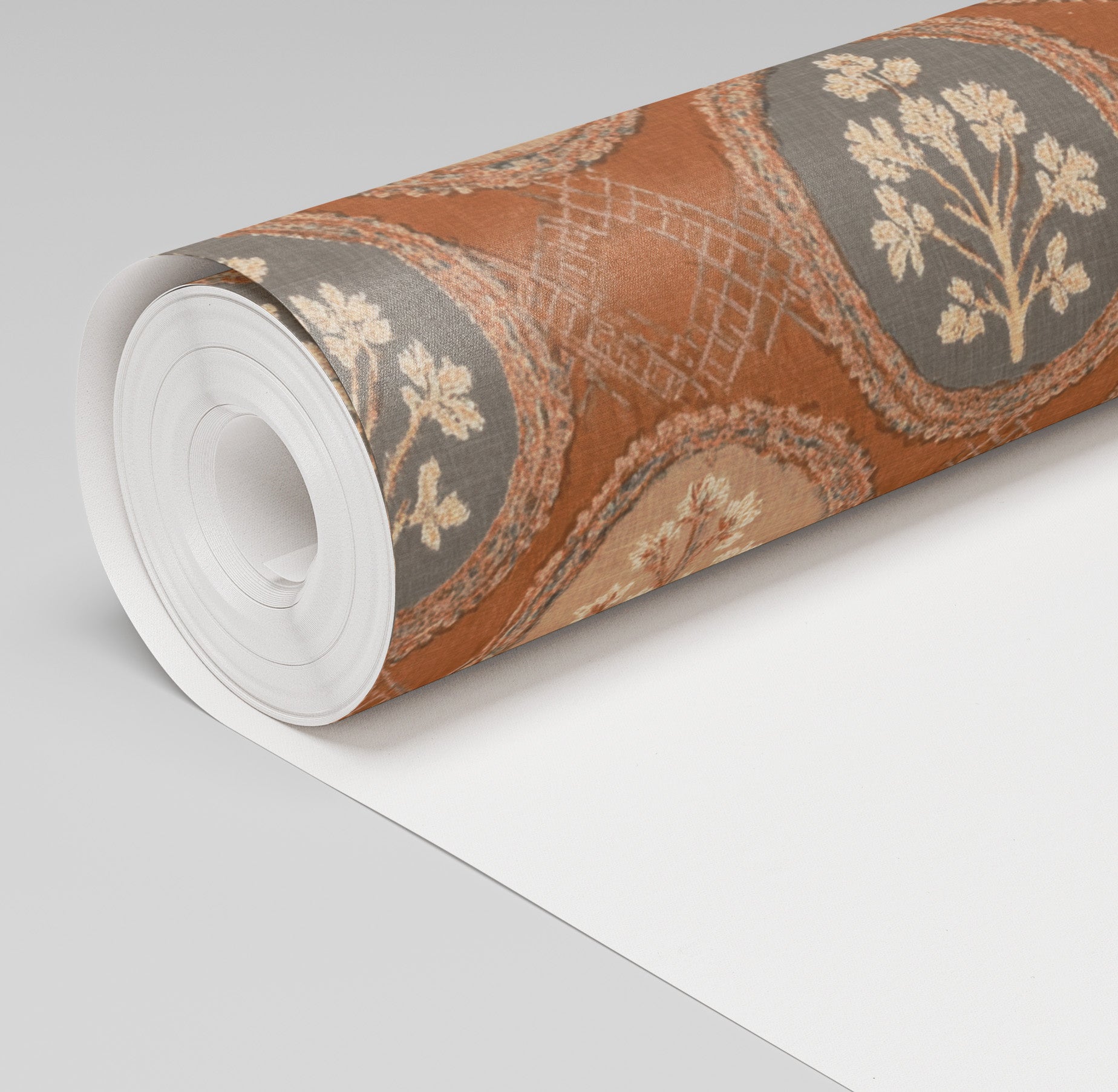 Rustic Medallion Wallpaper - Benton Lane Home - Painted Paper