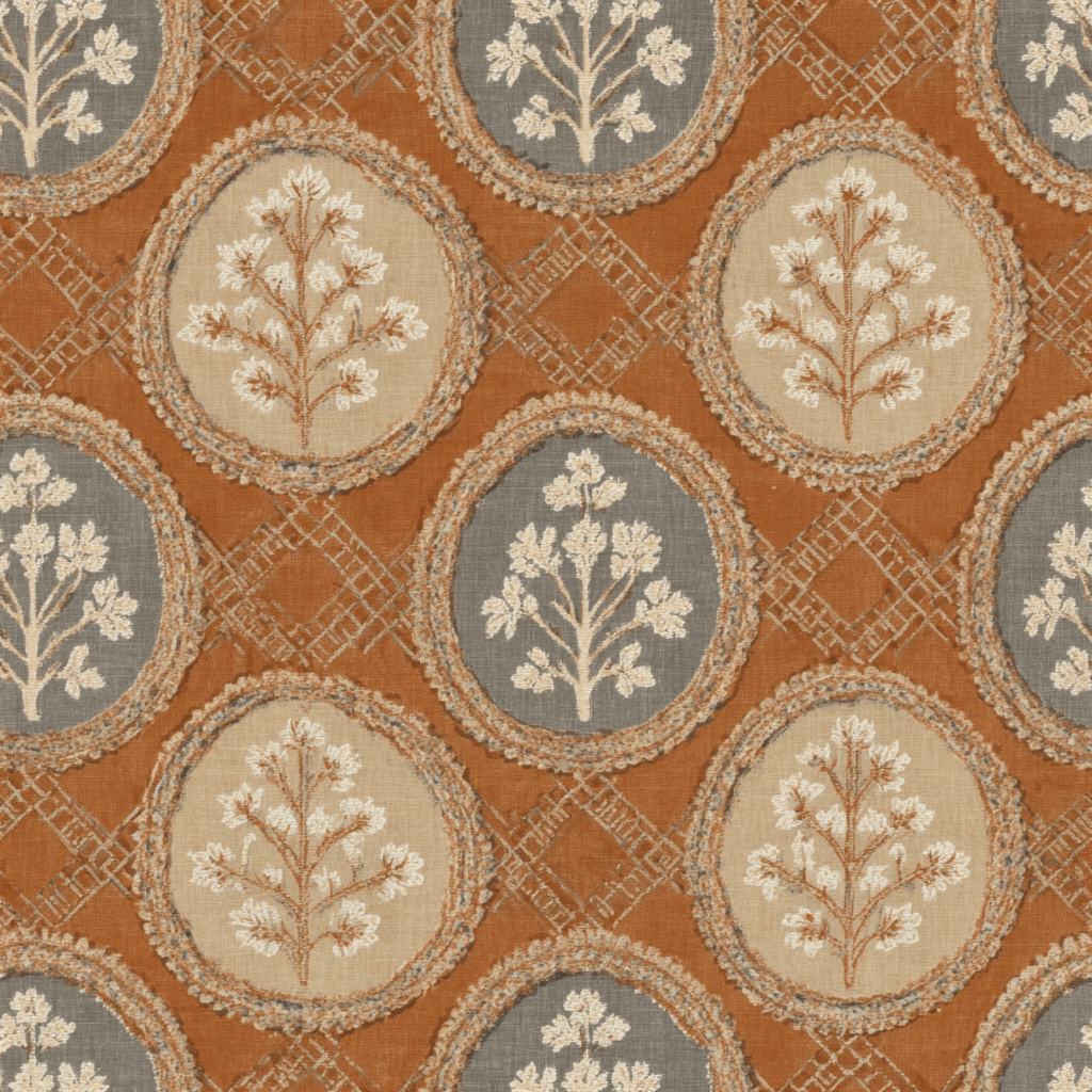 Rustic Medallion Wallpaper - Benton Lane Home - Painted Paper