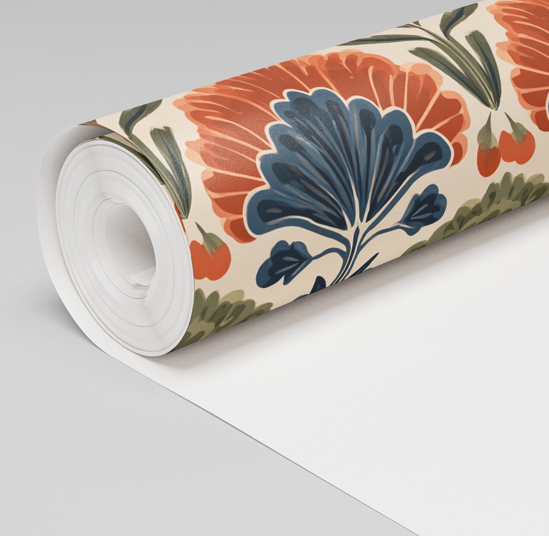 Rustleaf Fan Wallpaper - Painted Paper
