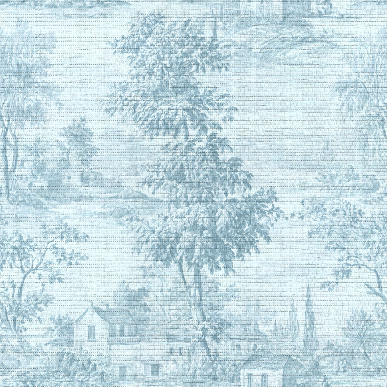 Ruthie Toile Faux Grasscloth Wallpaper - Painted Paper