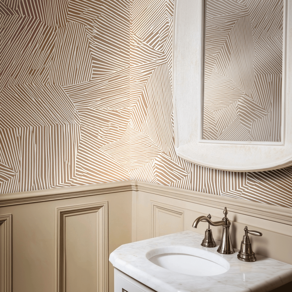 Sable Abstract Wallpaper - Benton Lane Home - Painted Paper