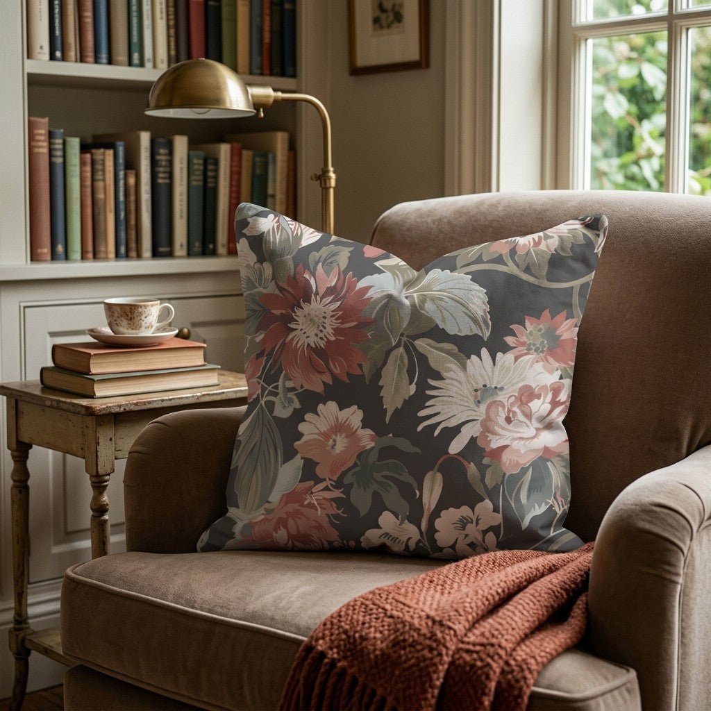 Sable Rose Throw Pillow - Benton Lane Home - Hillcroft Home