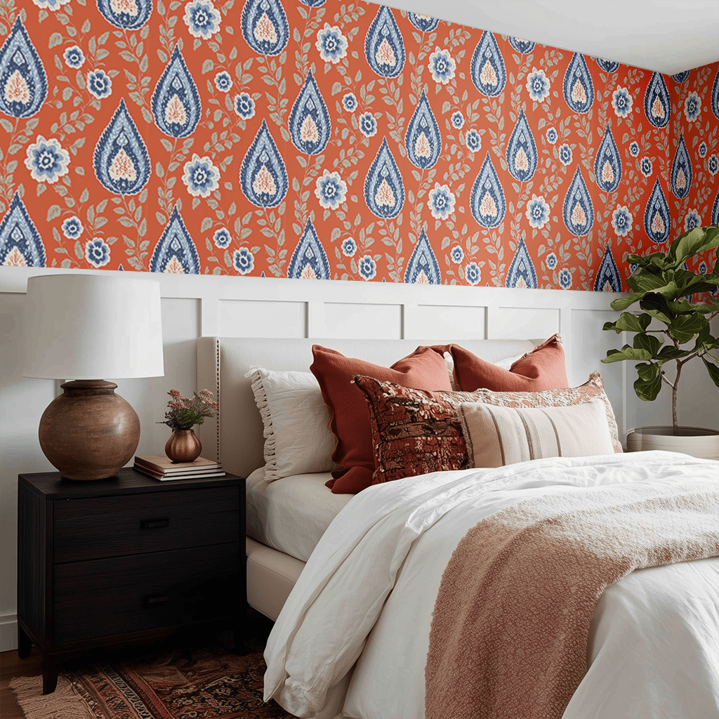 Saffron Valley Wallpaper - Benton Lane Home - Painted Paper