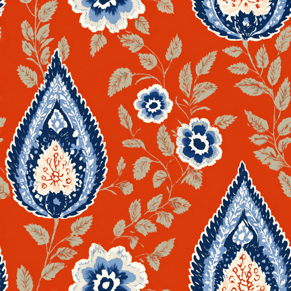 Saffron Valley Wallpaper - Painted Paper