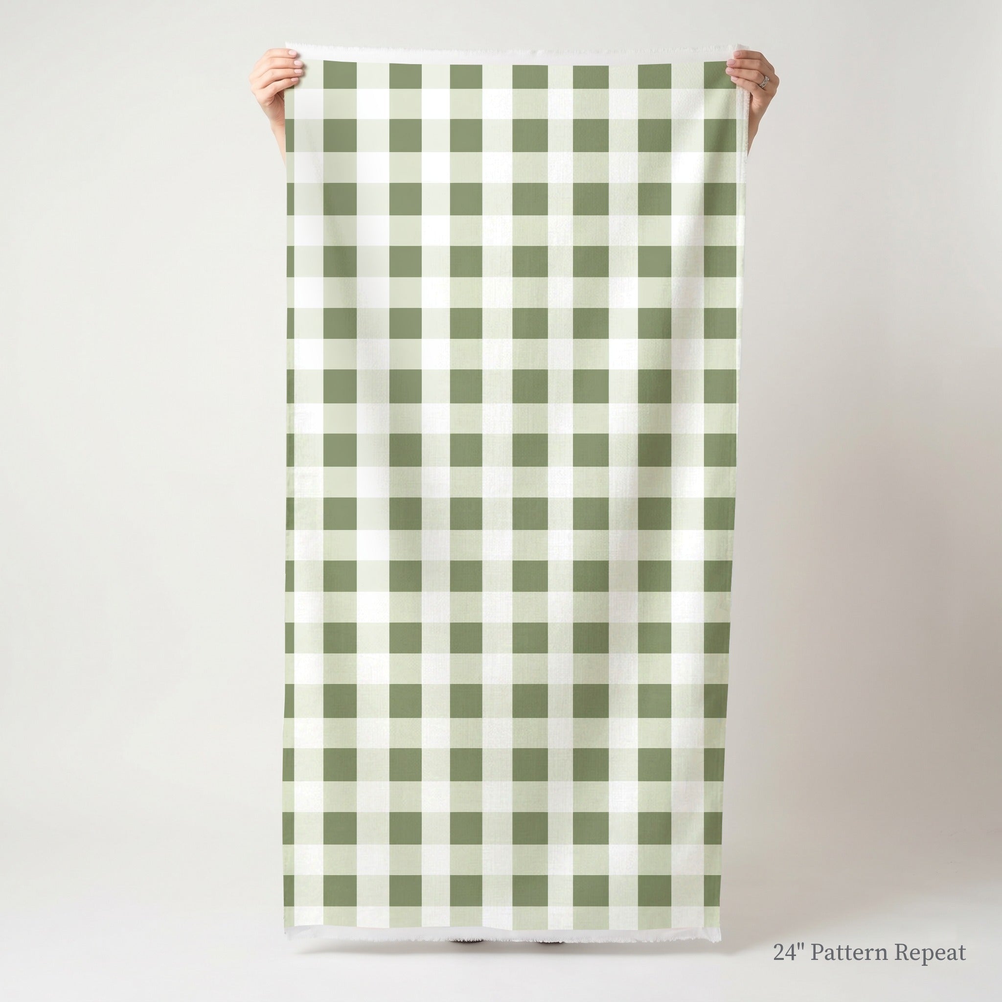 Sage Gingham - Fabric - Benton Lane Home - Lemon Park