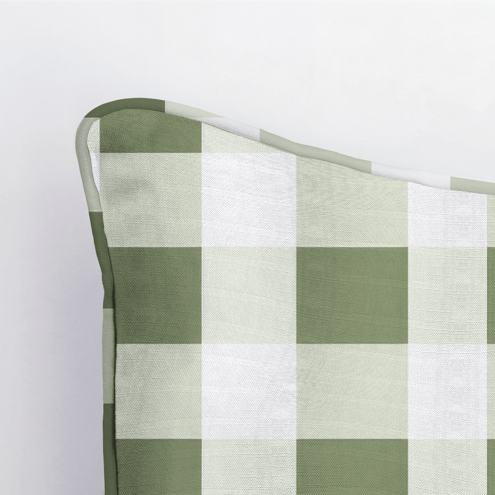 Sage Gingham Throw Pillow - Benton Lane Home - Lemon Park