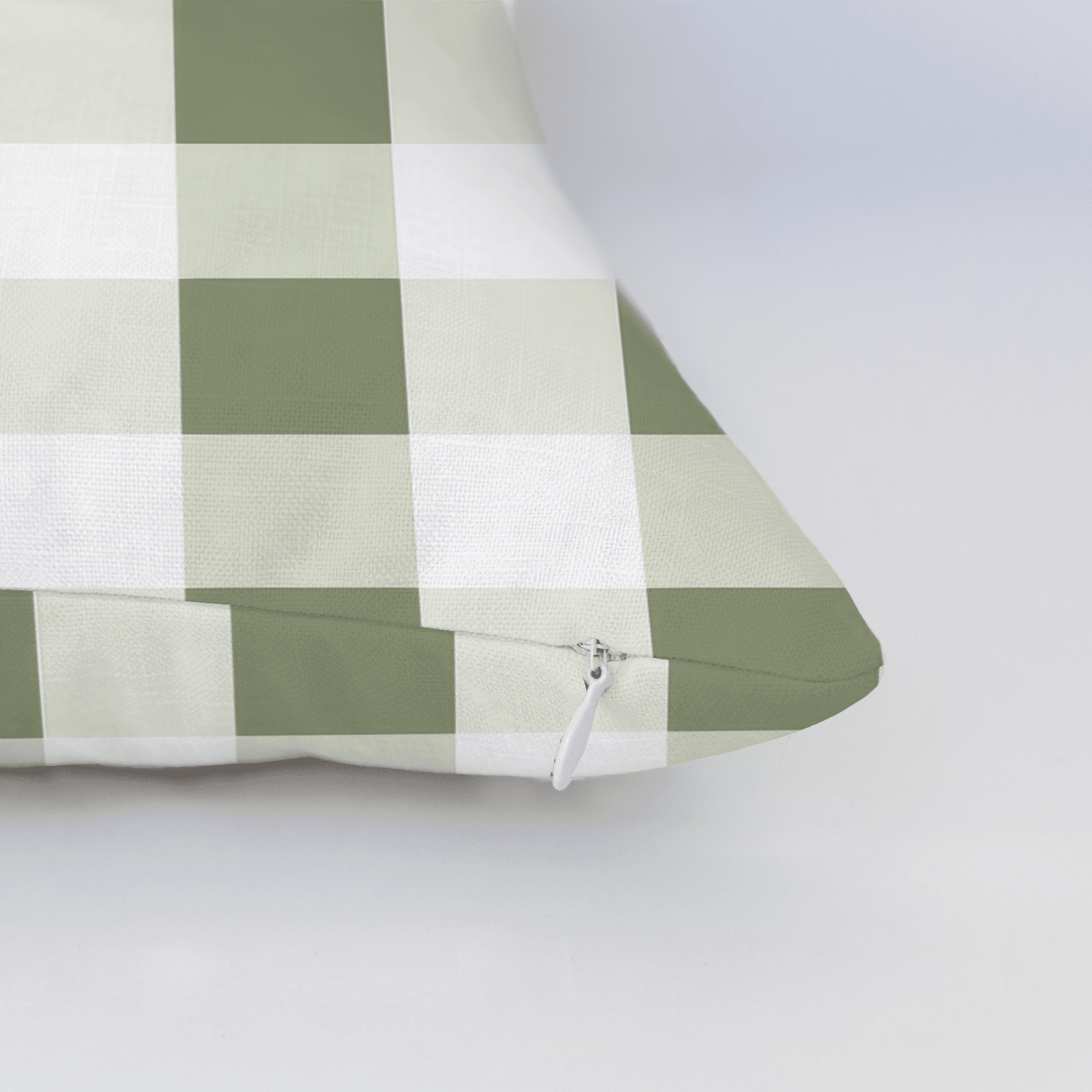 Sage Gingham Throw Pillow - Benton Lane Home - Lemon Park