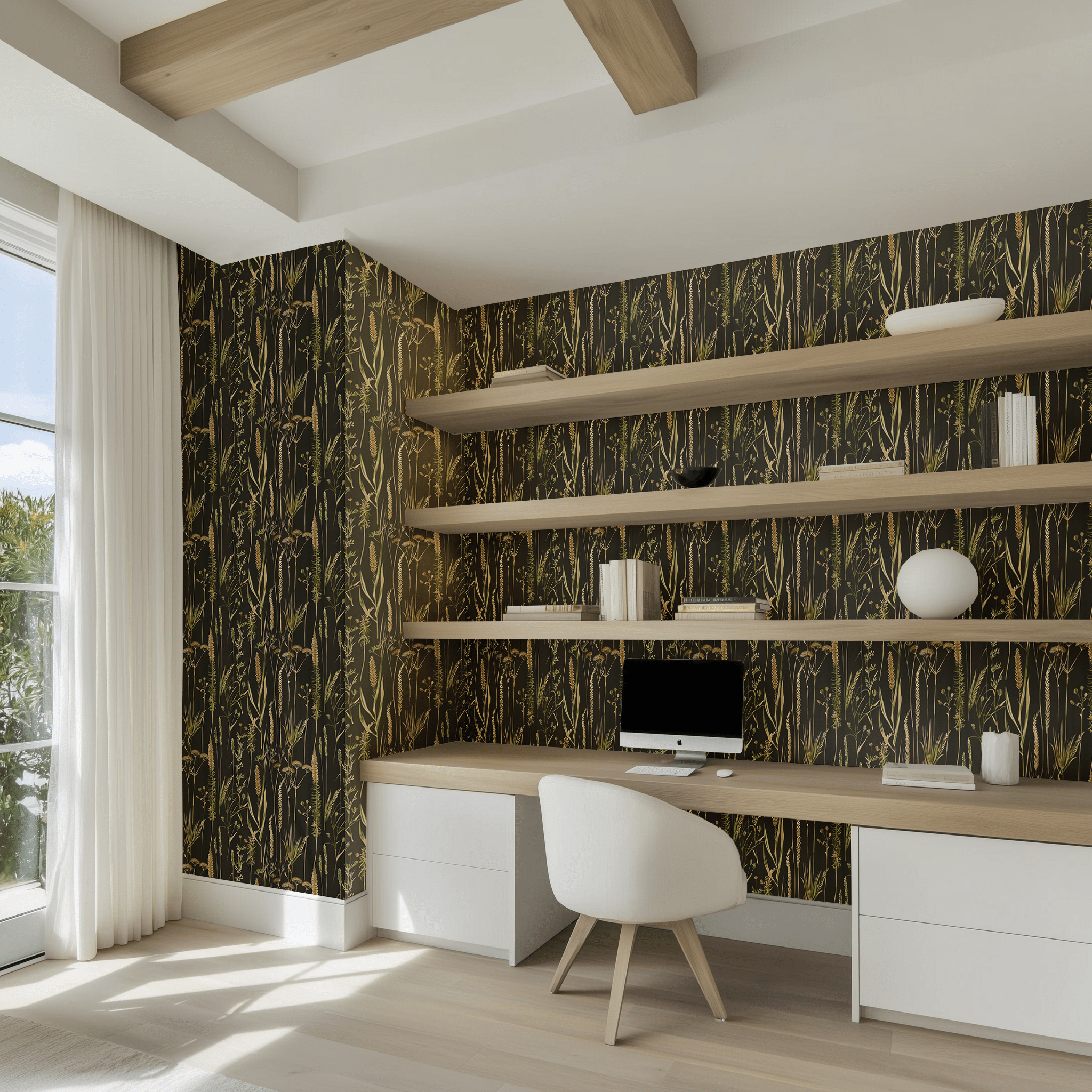 Sagebrush Wallpaper - Painted Paper