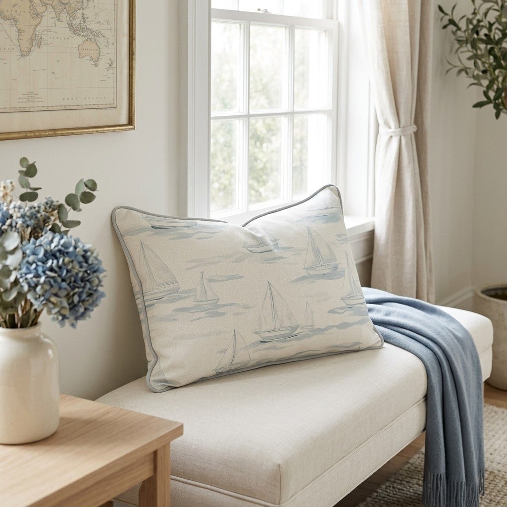 Sail Away Throw Pillow - Benton Lane Home - Lemon Park